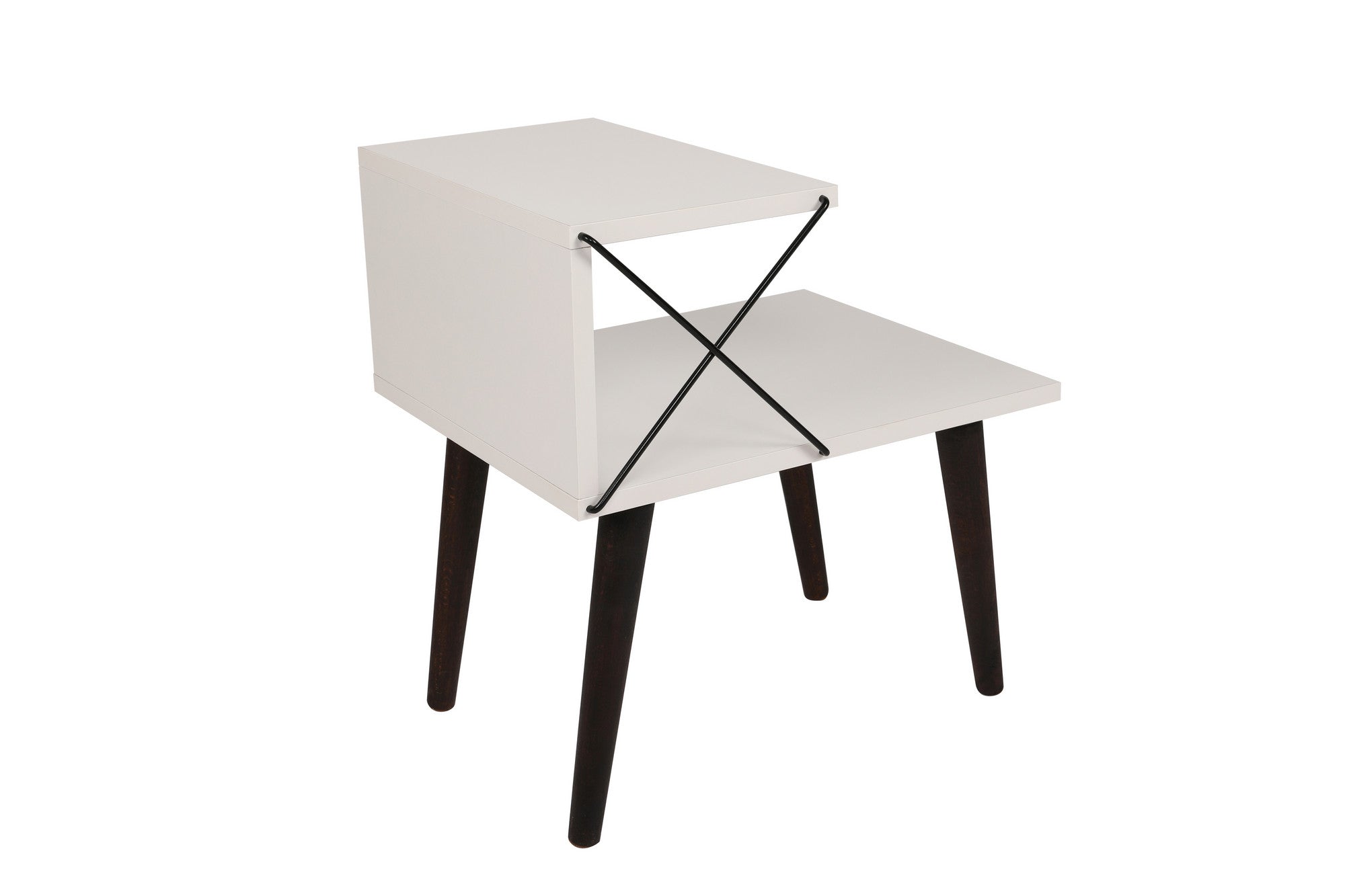 Cross - White in Weiss präsentiert im Onlineshop von KAQTU Design AG. Nachttisch ist von Hanah Home