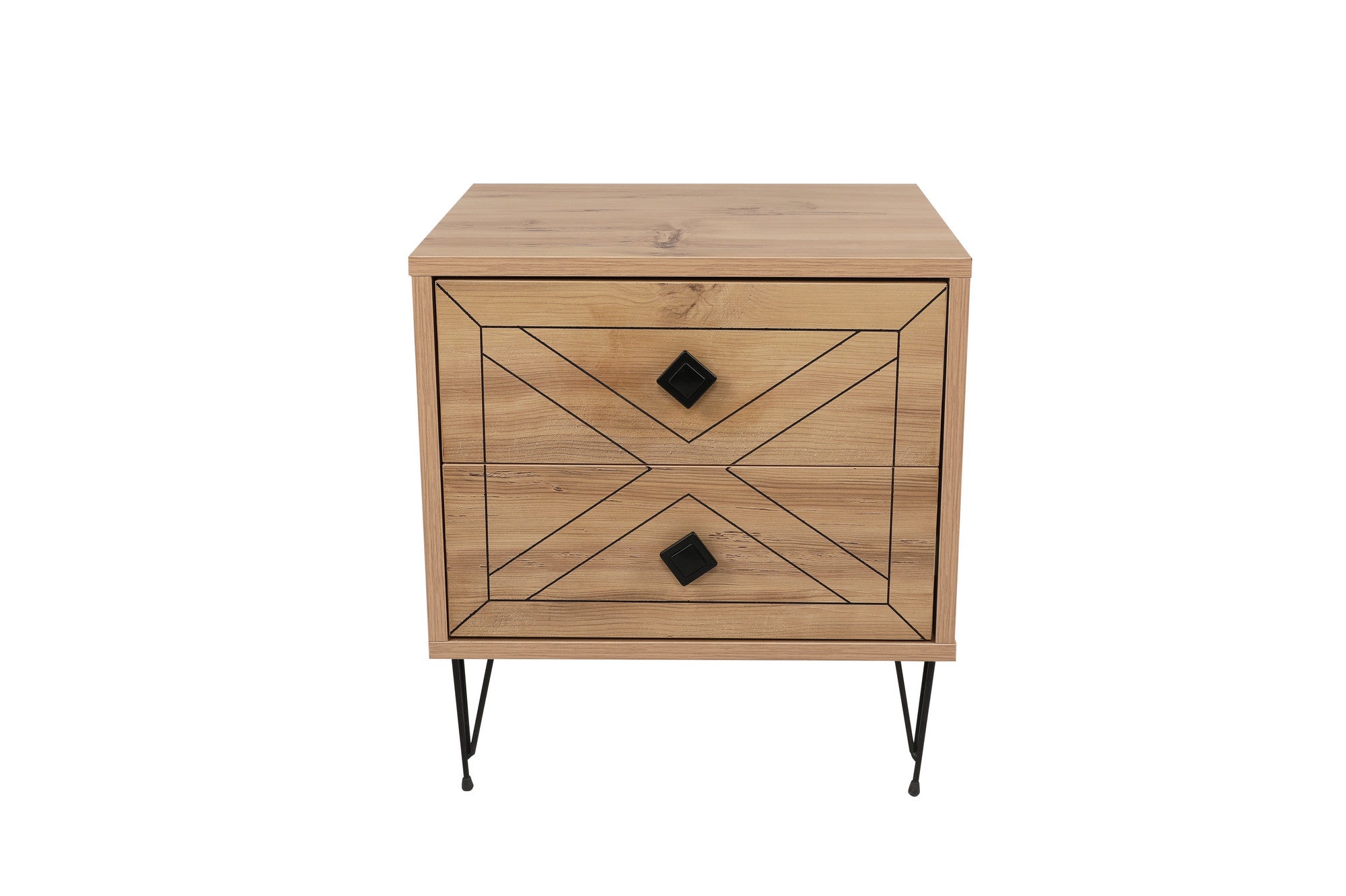 Luna - Pine in Kiefer präsentiert im Onlineshop von KAQTU Design AG. Nachttisch ist von Hanah Home