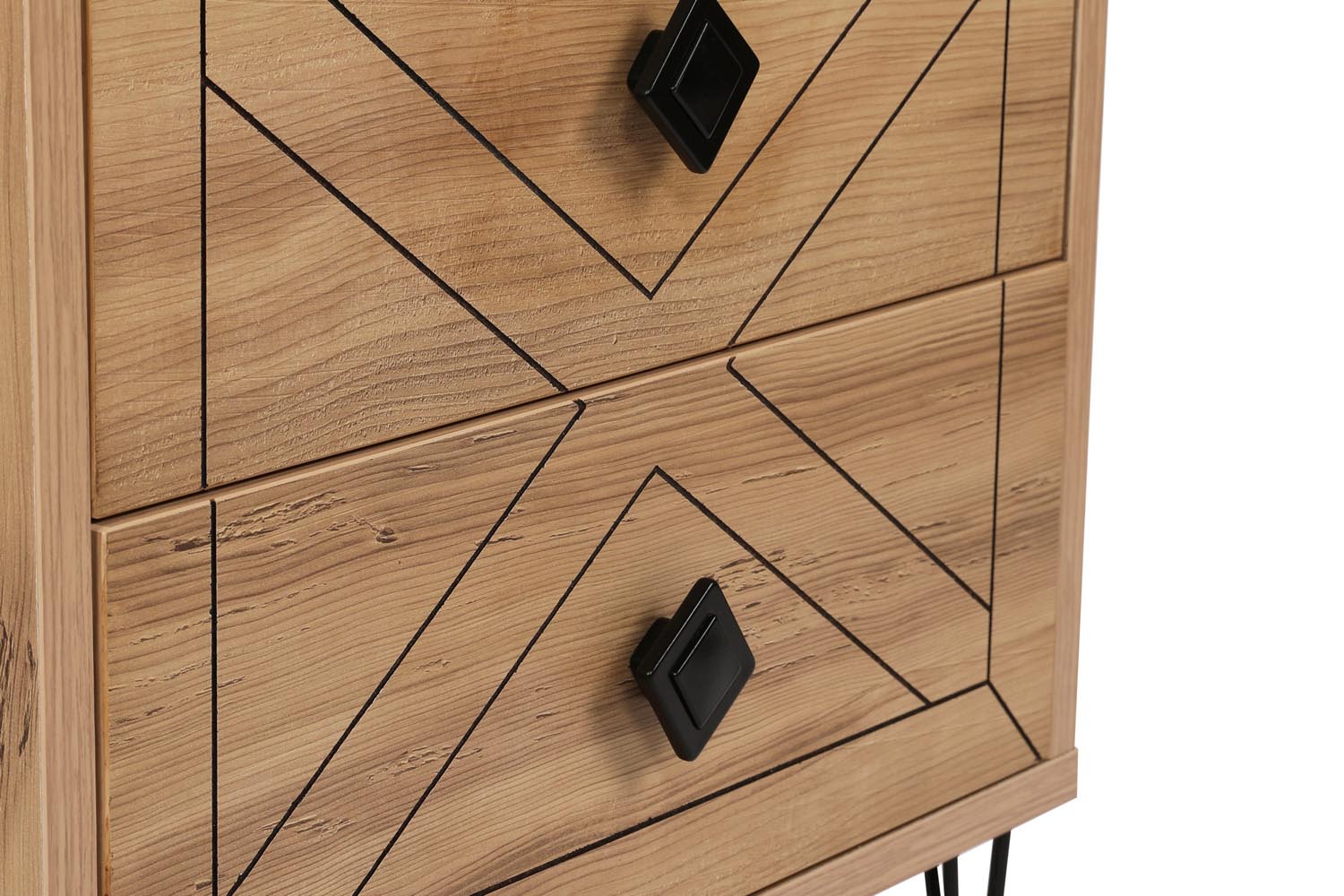 Luna - Pine in Kiefer präsentiert im Onlineshop von KAQTU Design AG. Nachttisch ist von Hanah Home