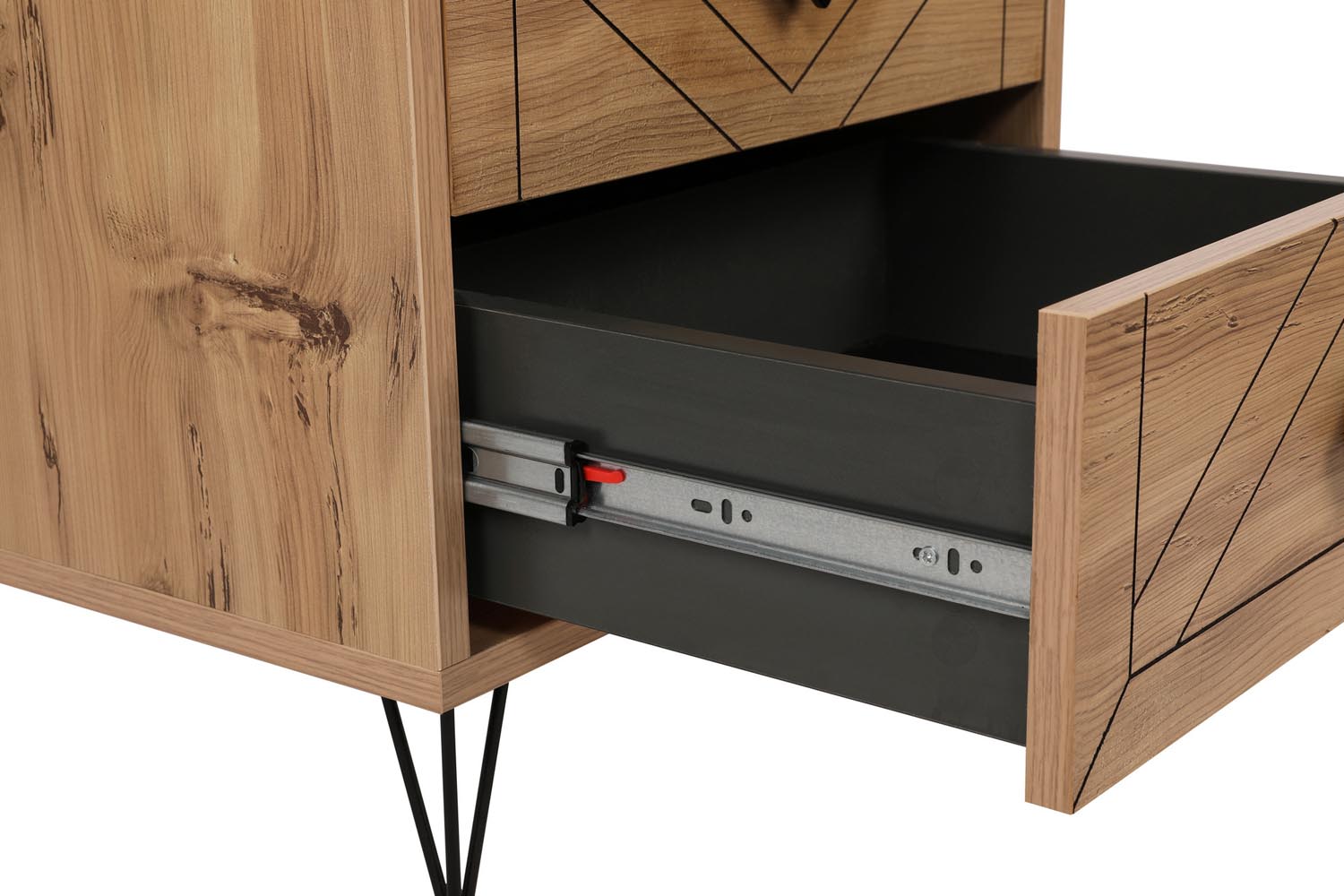 Luna - Pine in Kiefer präsentiert im Onlineshop von KAQTU Design AG. Nachttisch ist von Hanah Home