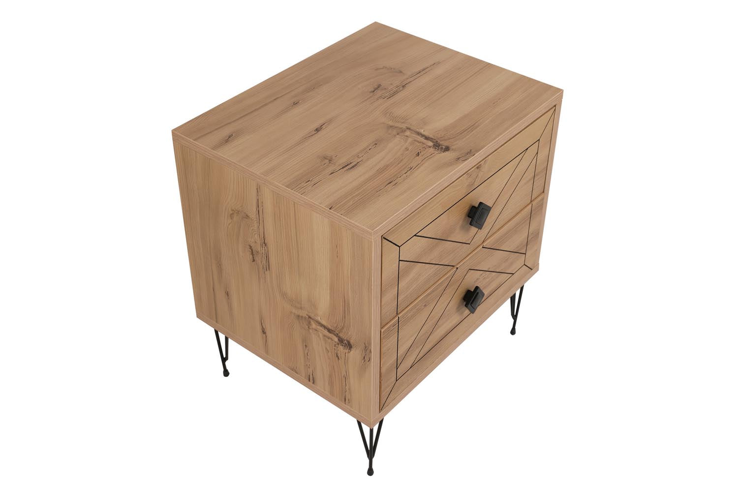 Luna - Pine in Kiefer präsentiert im Onlineshop von KAQTU Design AG. Nachttisch ist von Hanah Home