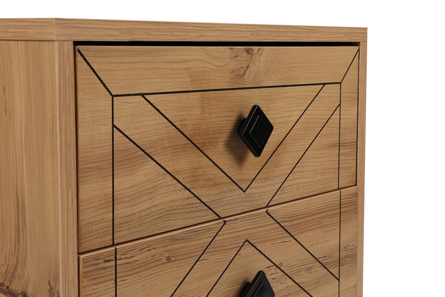 Luna - Pine in Kiefer präsentiert im Onlineshop von KAQTU Design AG. Nachttisch ist von Hanah Home
