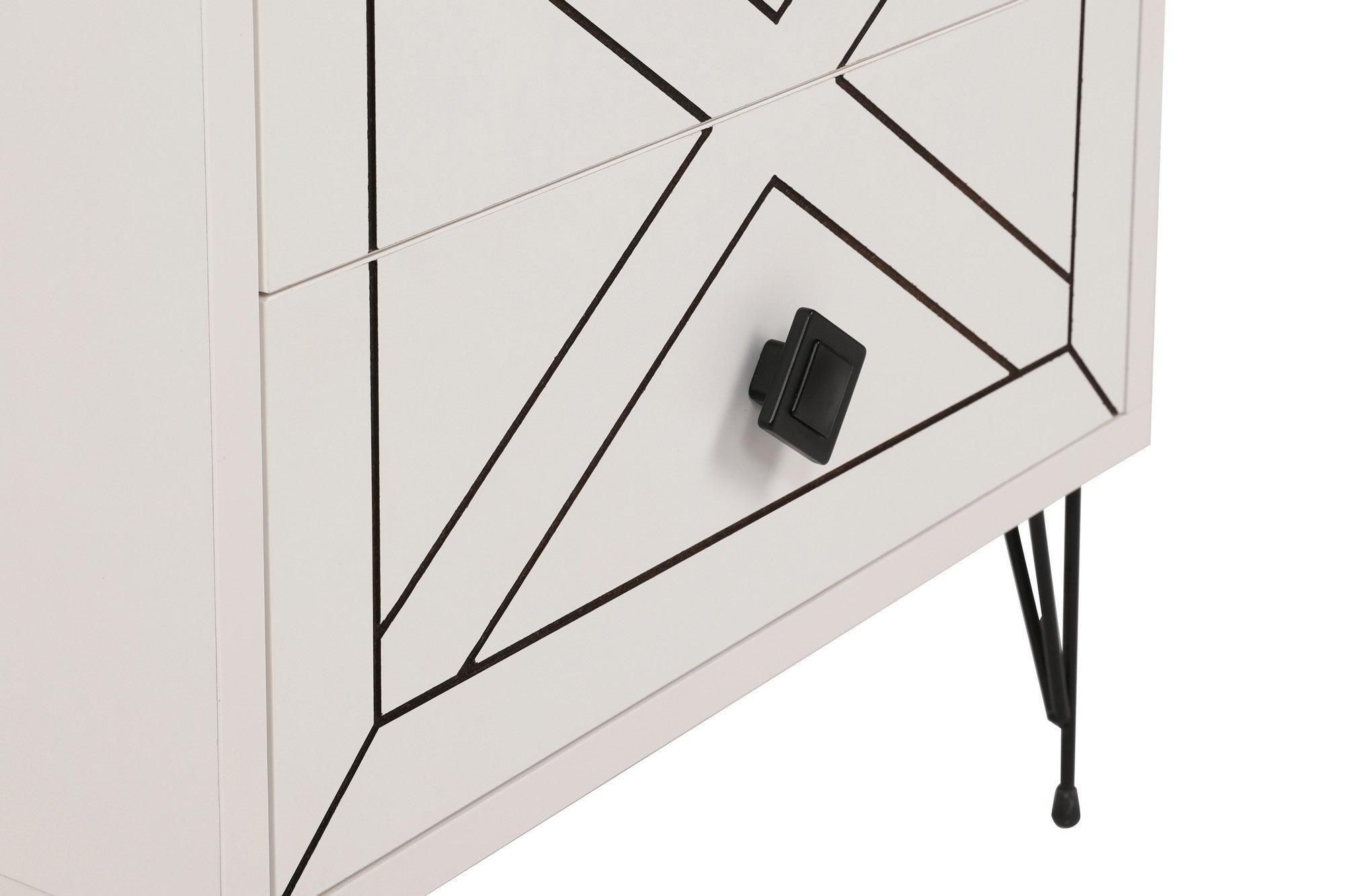 Luna - White in Weiss präsentiert im Onlineshop von KAQTU Design AG. Nachttisch ist von Hanah Home