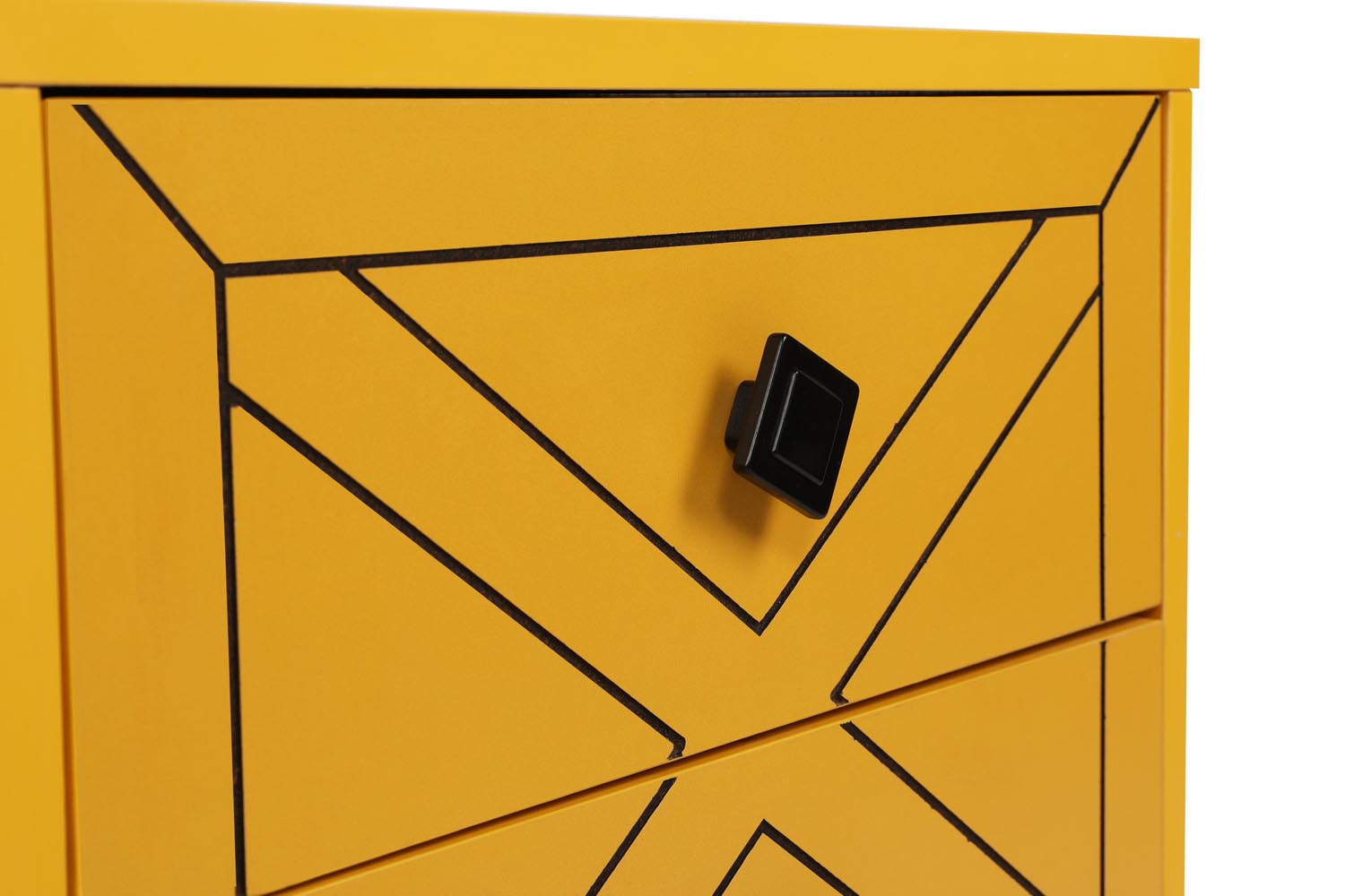 Luna - Yellow in Gelb präsentiert im Onlineshop von KAQTU Design AG. Nachttisch ist von Hanah Home