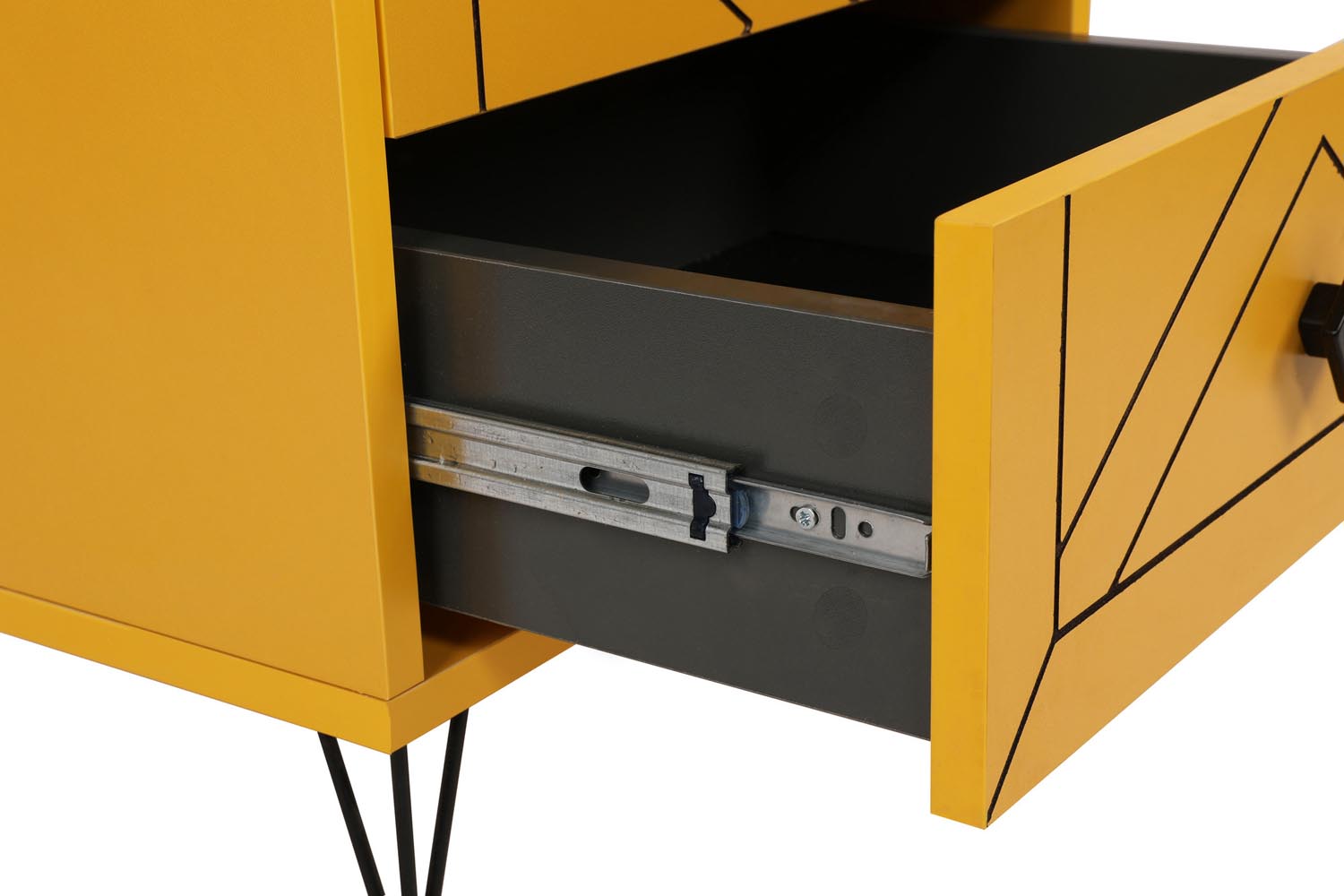 Luna - Yellow in Gelb präsentiert im Onlineshop von KAQTU Design AG. Nachttisch ist von Hanah Home