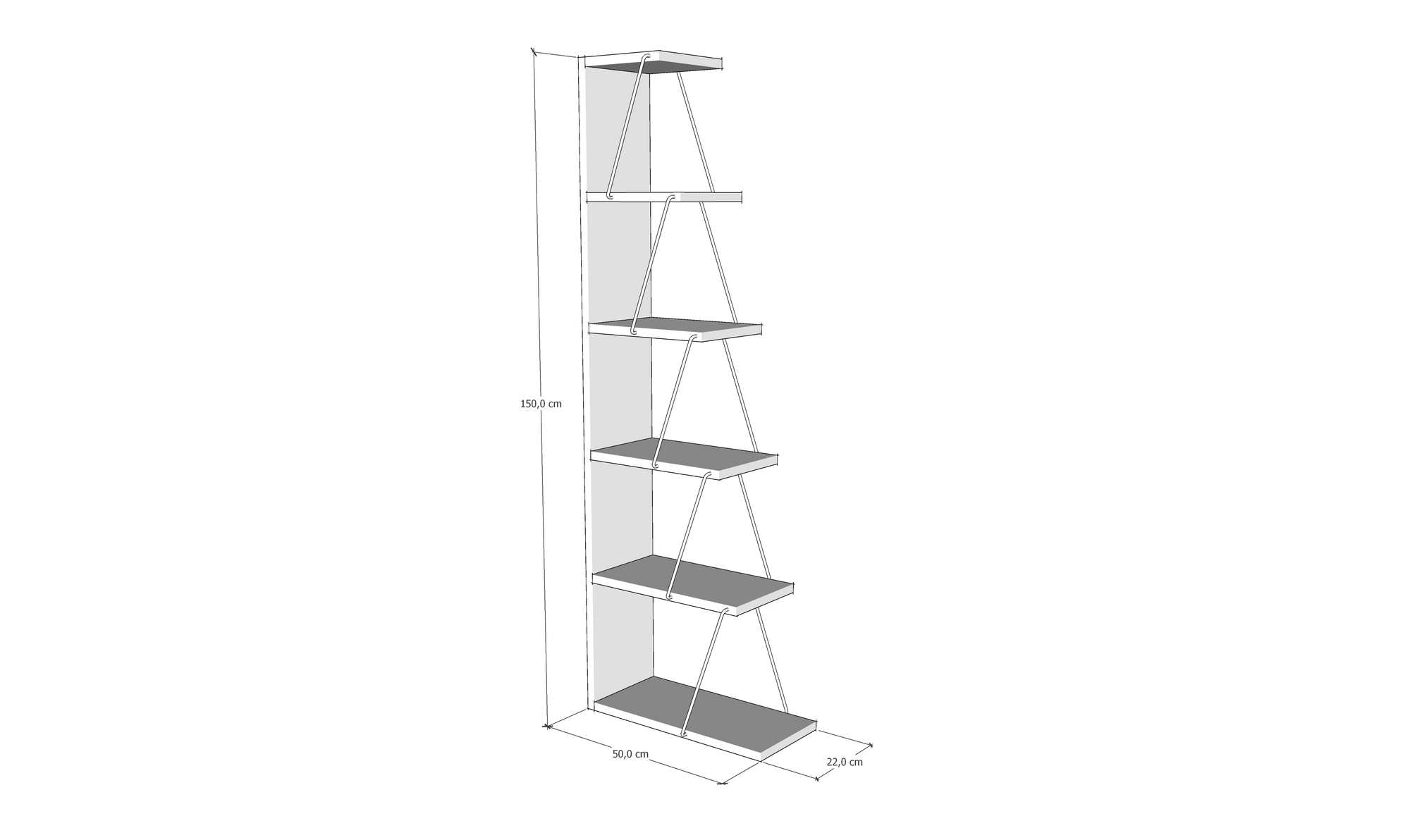 Tlos - Pine in Kiefer präsentiert im Onlineshop von KAQTU Design AG. Wandregal ist von Hanah Home