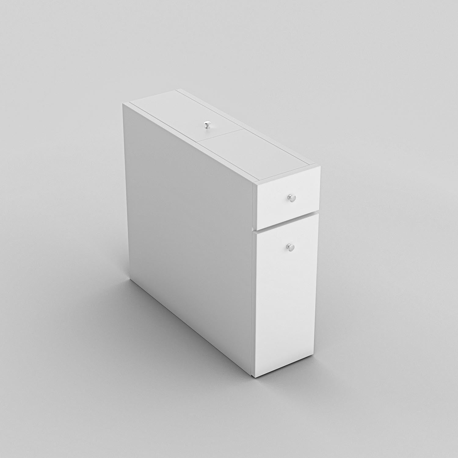 Calencia - White in Weiss präsentiert im Onlineshop von KAQTU Design AG. Kommode ist von Hanah Home