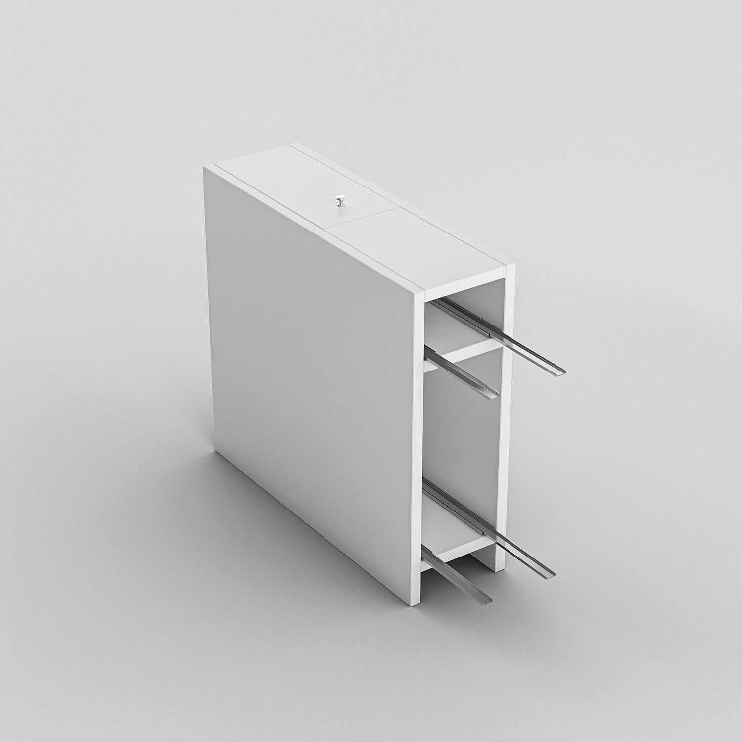Calencia - White in Weiss präsentiert im Onlineshop von KAQTU Design AG. Kommode ist von Hanah Home