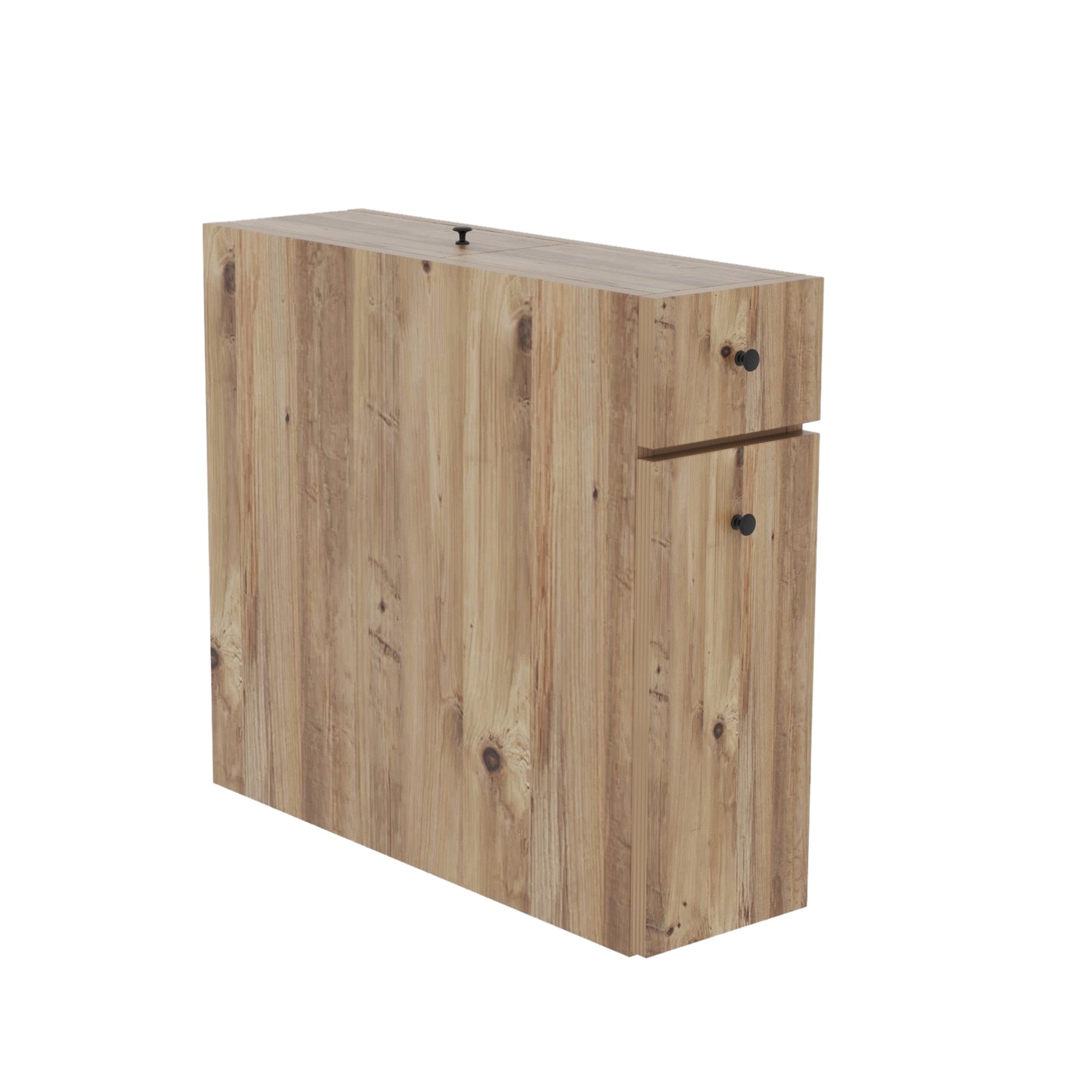 Calencia - Oak in Eiche präsentiert im Onlineshop von KAQTU Design AG. Kommode ist von Hanah Home
