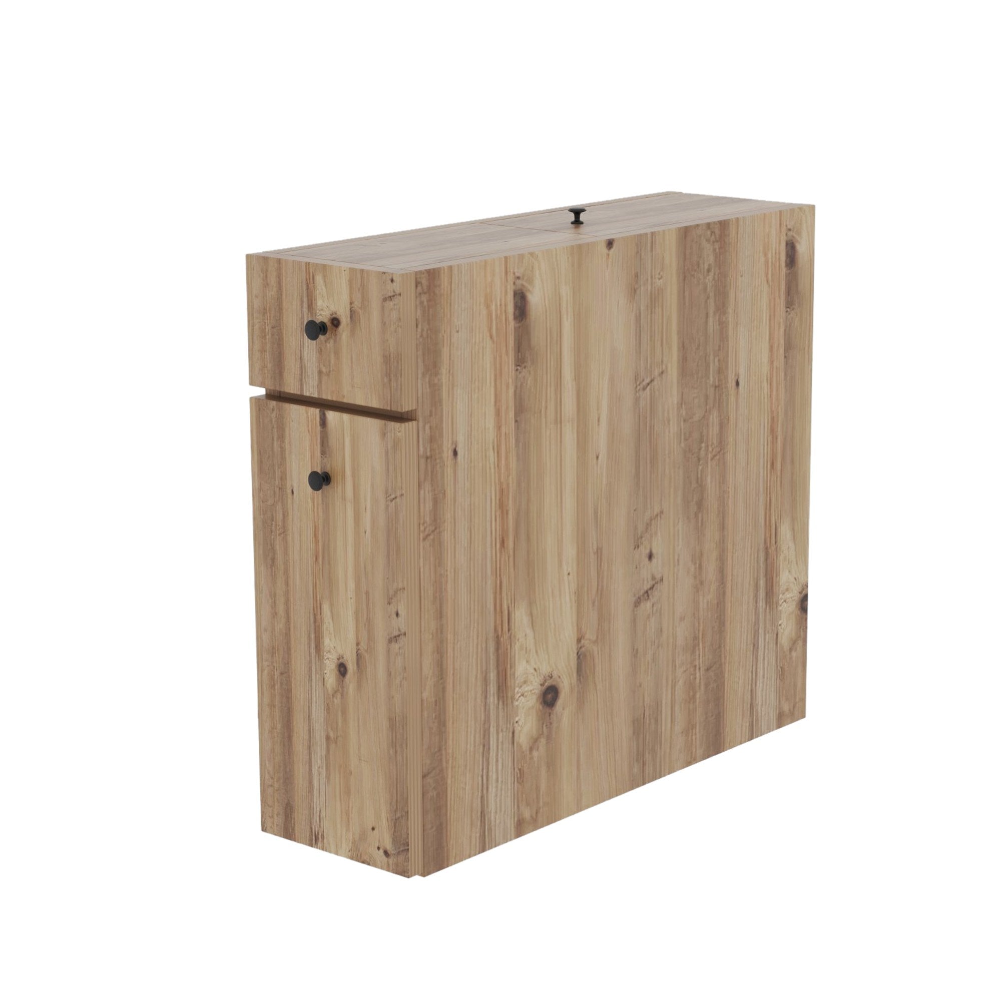 Calencia - Oak in Eiche präsentiert im Onlineshop von KAQTU Design AG. Kommode ist von Hanah Home