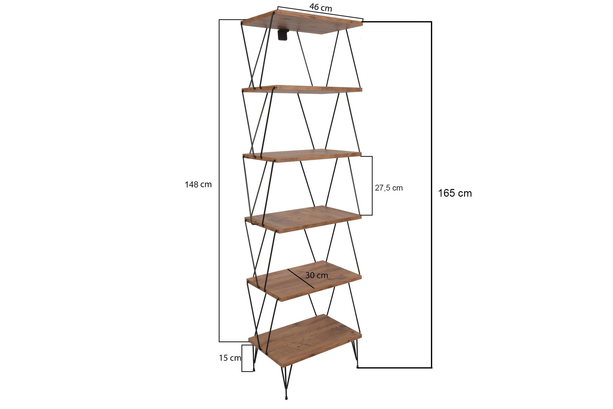 Balaban - Pine in Kiefer präsentiert im Onlineshop von KAQTU Design AG. Bücherregal ist von Hanah Home