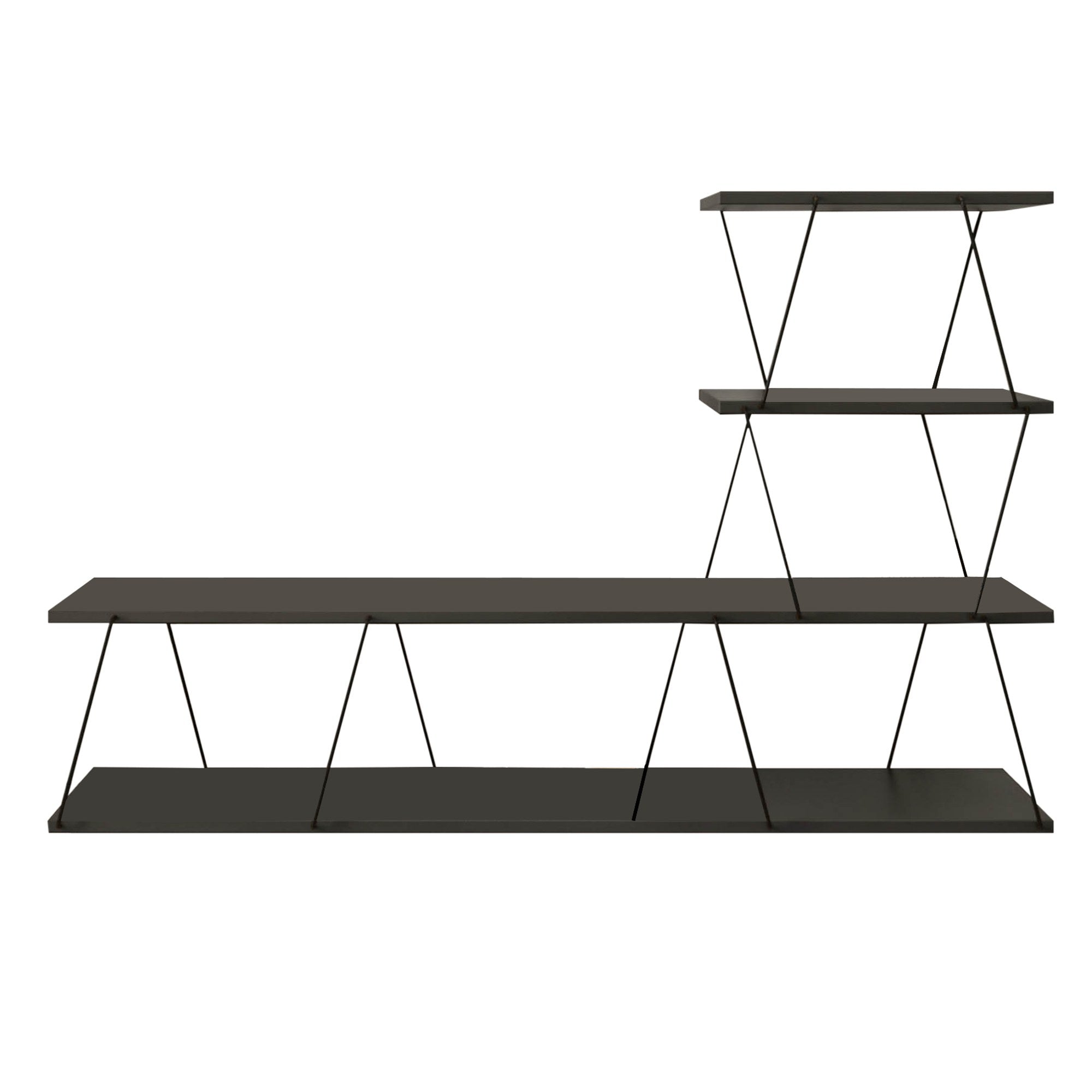Ilgaz - Anthracite in Anthrazit präsentiert im Onlineshop von KAQTU Design AG. Sideboard ist von Hanah Home