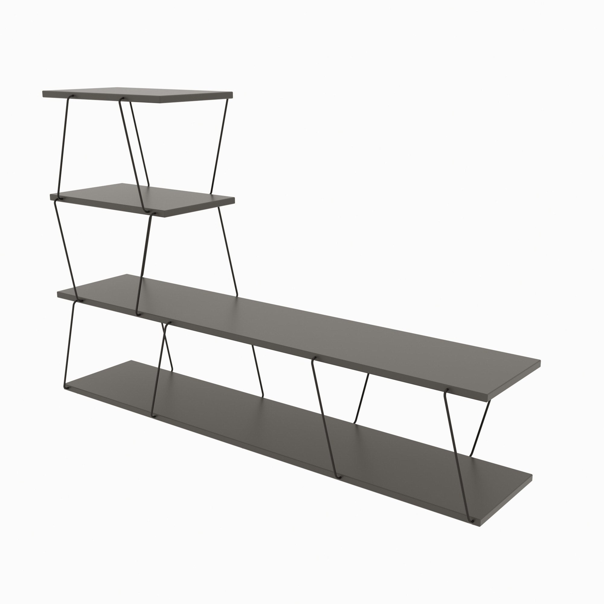 Ilgaz - Anthracite in Anthrazit präsentiert im Onlineshop von KAQTU Design AG. Sideboard ist von Hanah Home