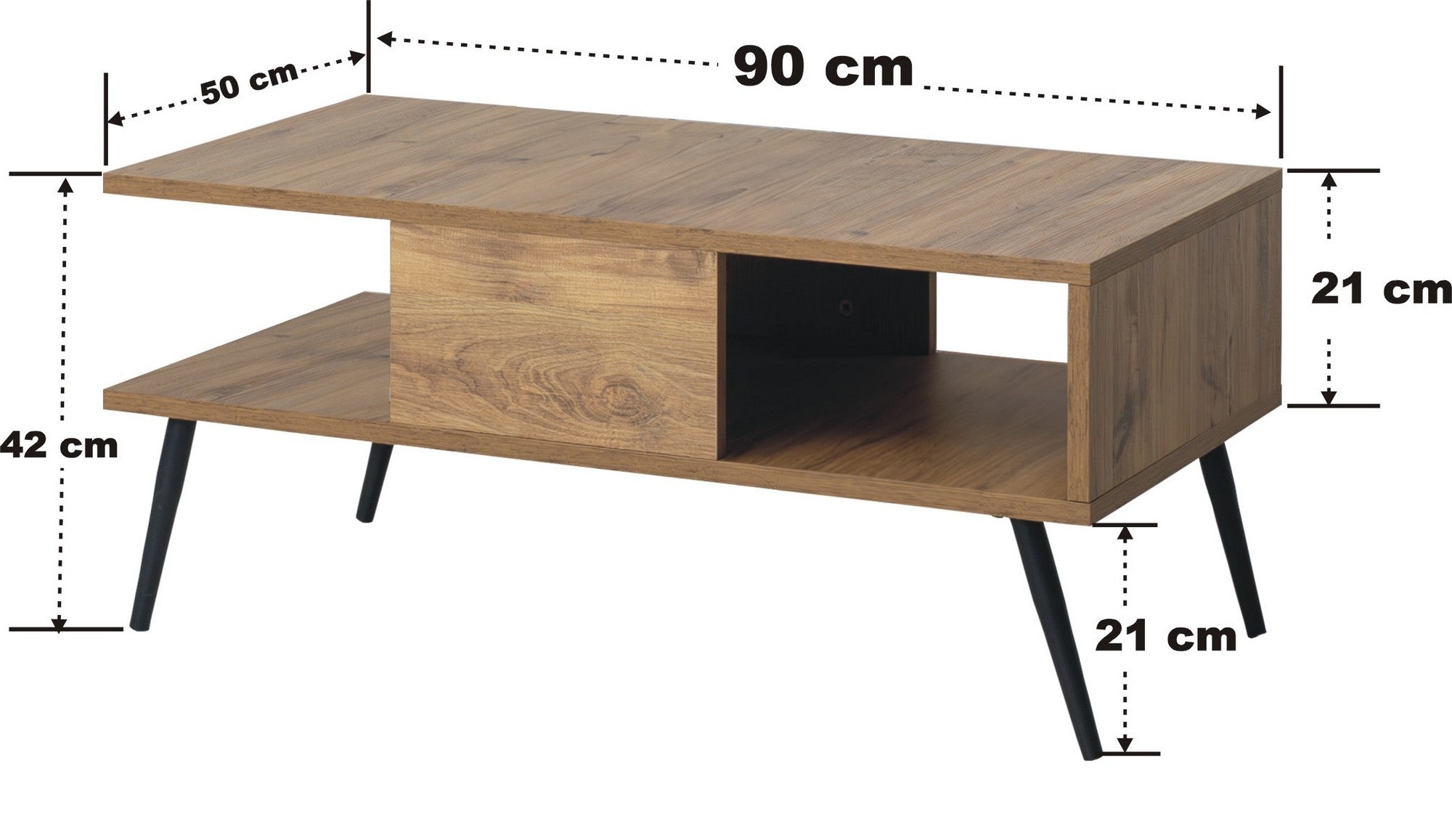 Bukle in Atlantische Kiefer Schwarz präsentiert im Onlineshop von KAQTU Design AG. Beistelltisch ist von Hanah Home
