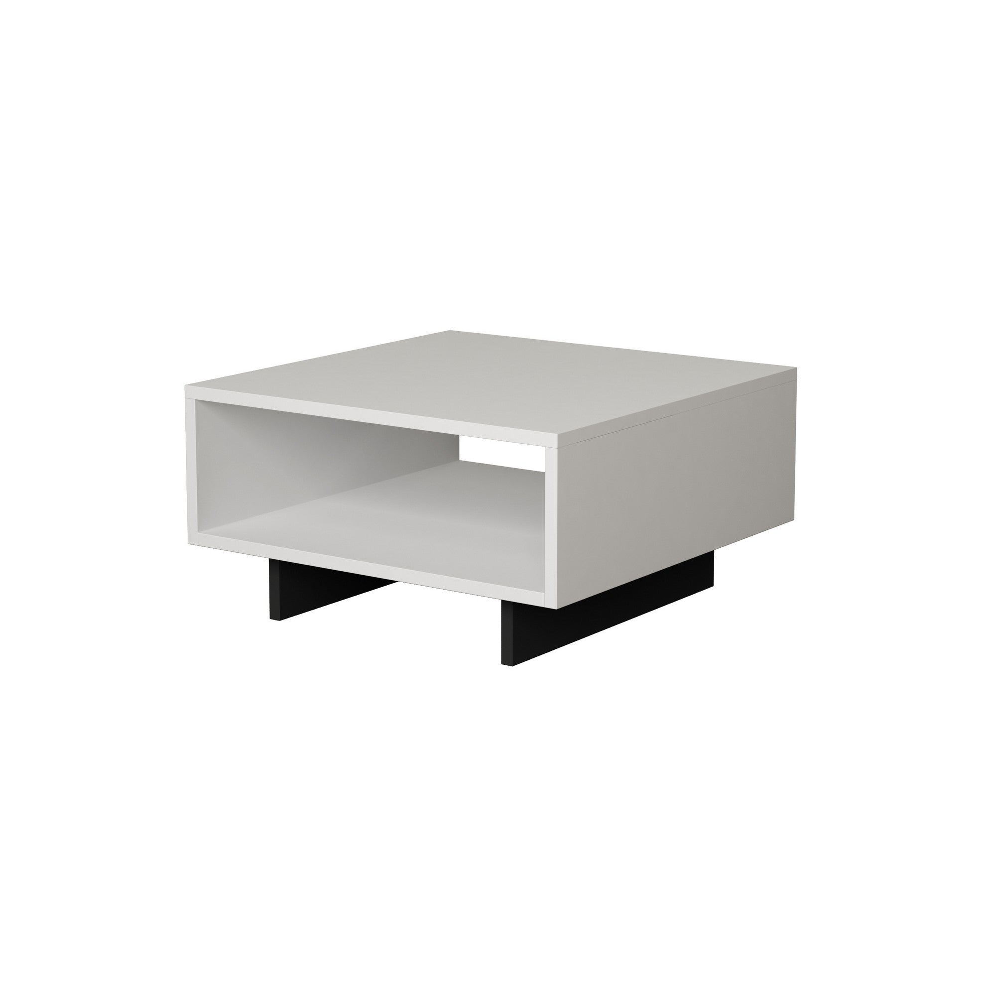Hola - White, Anthracite in Weiss
 Anthrazit präsentiert im Onlineshop von KAQTU Design AG. Beistelltisch ist von Hanah Home