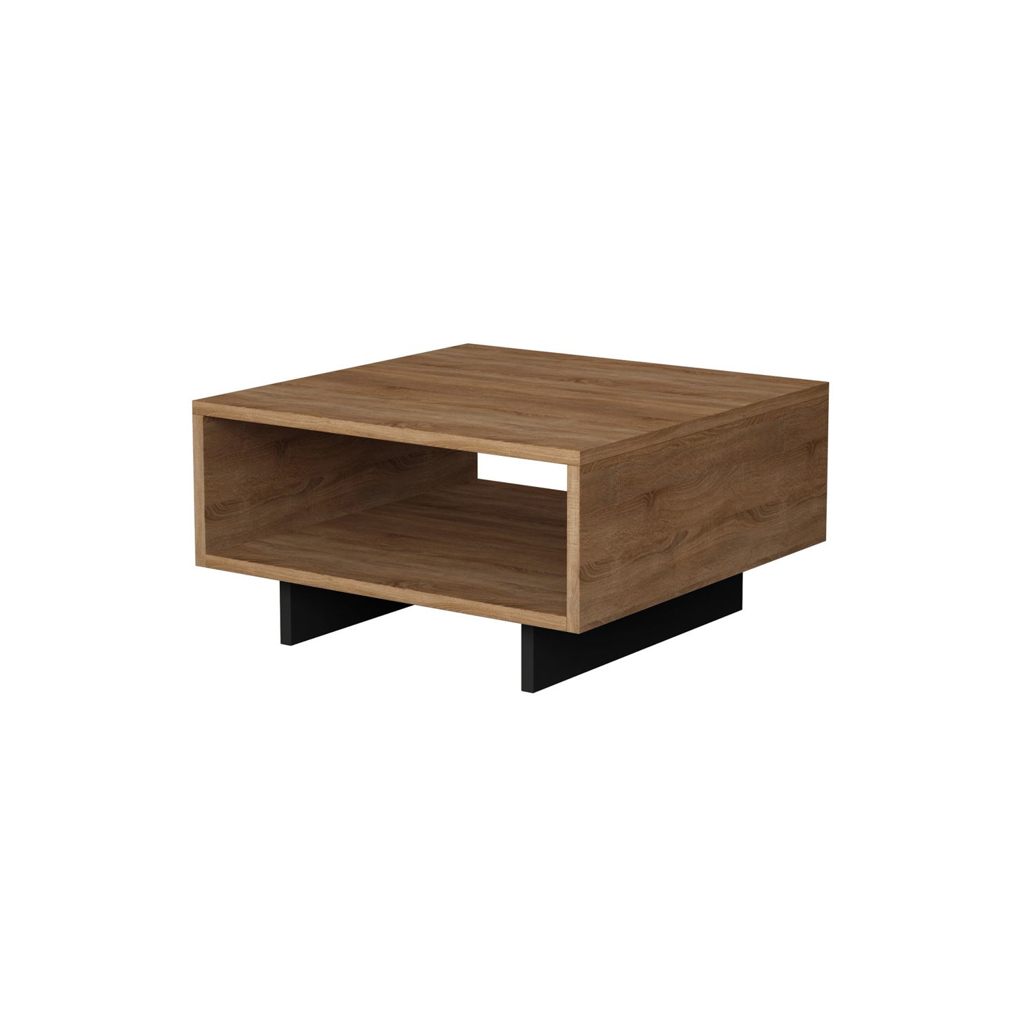 Hola - Oak, Anthracite in Eiche
 Anthrazit präsentiert im Onlineshop von KAQTU Design AG. Beistelltisch ist von Hanah Home