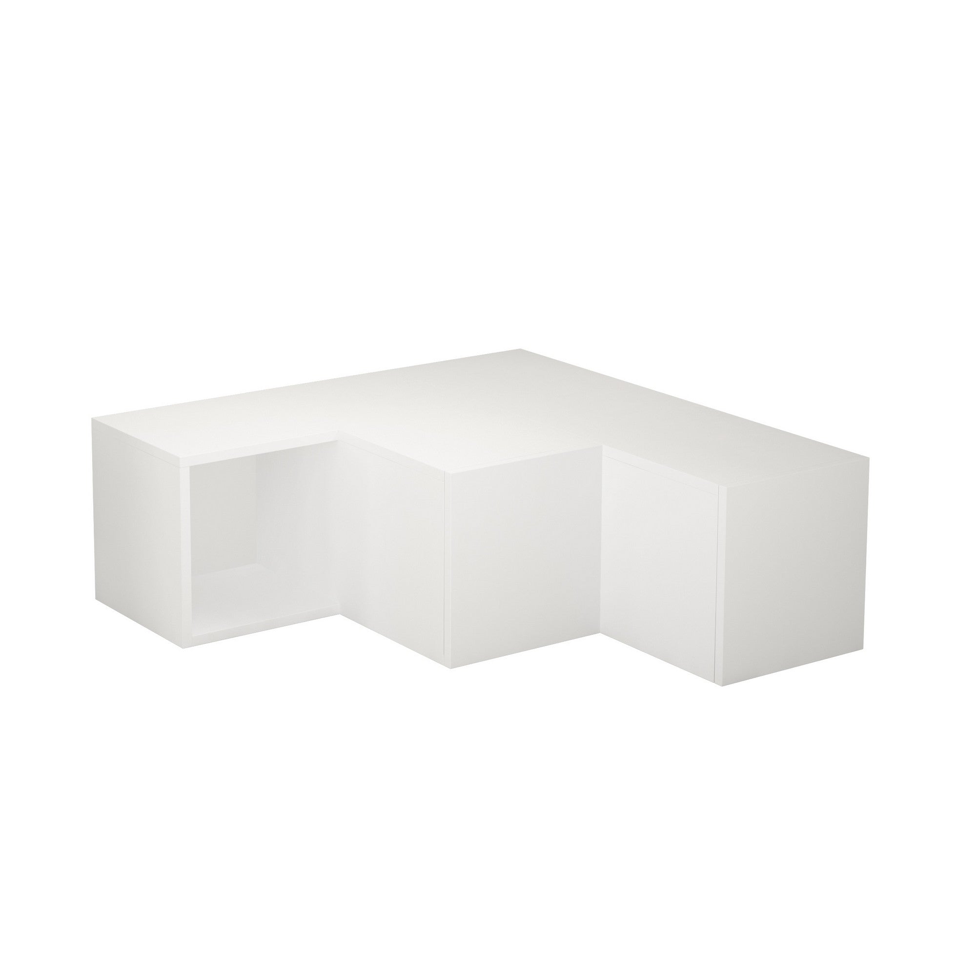 Verleihen Sie Ihrem Wohnraum mit dem eleganten Compact Sideboard in Weiß von Hanah Home einen modernen Touch. Ideal für Ordnung und Stil!