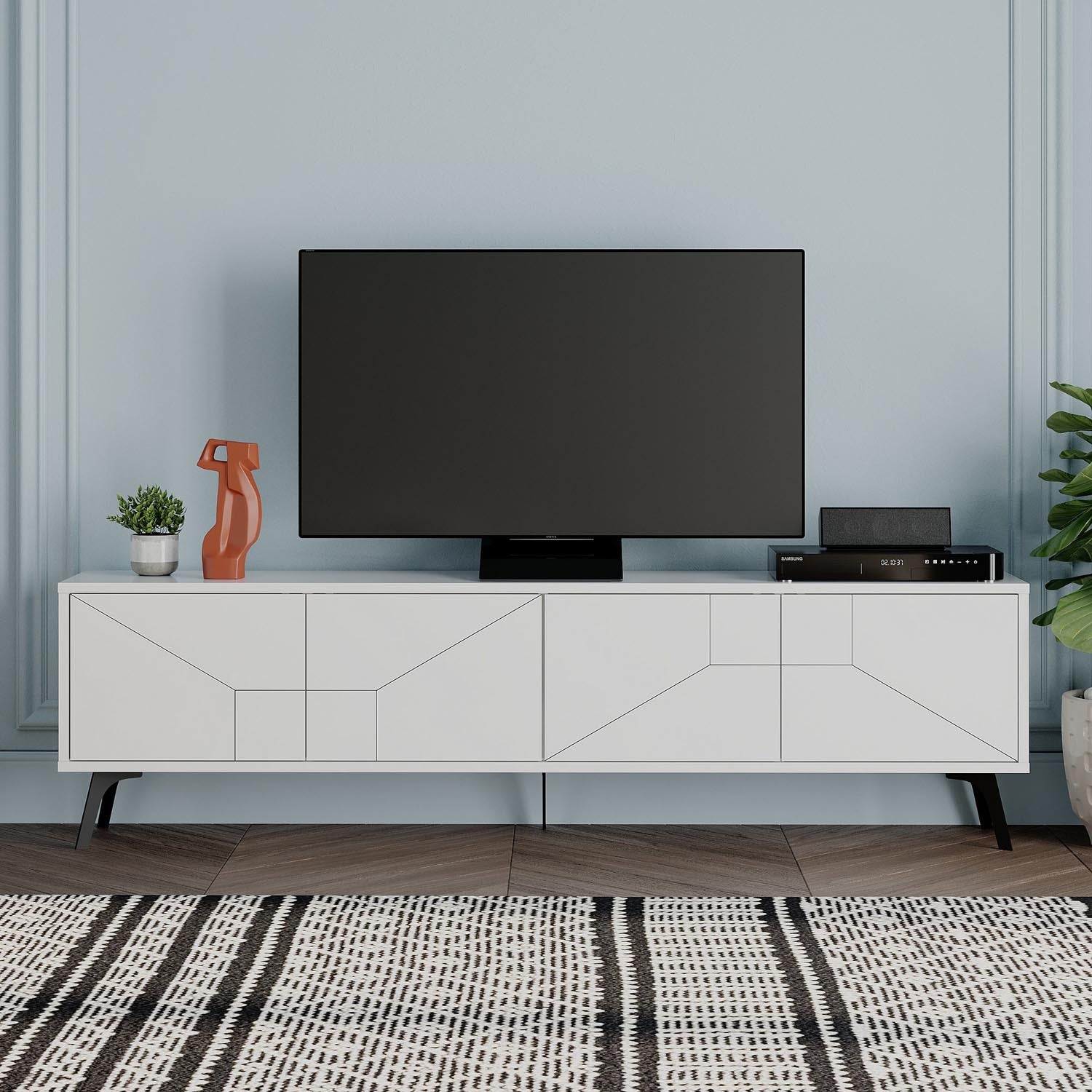 Dune - White in Weiss präsentiert im Onlineshop von KAQTU Design AG. Sideboard ist von Hanah Home