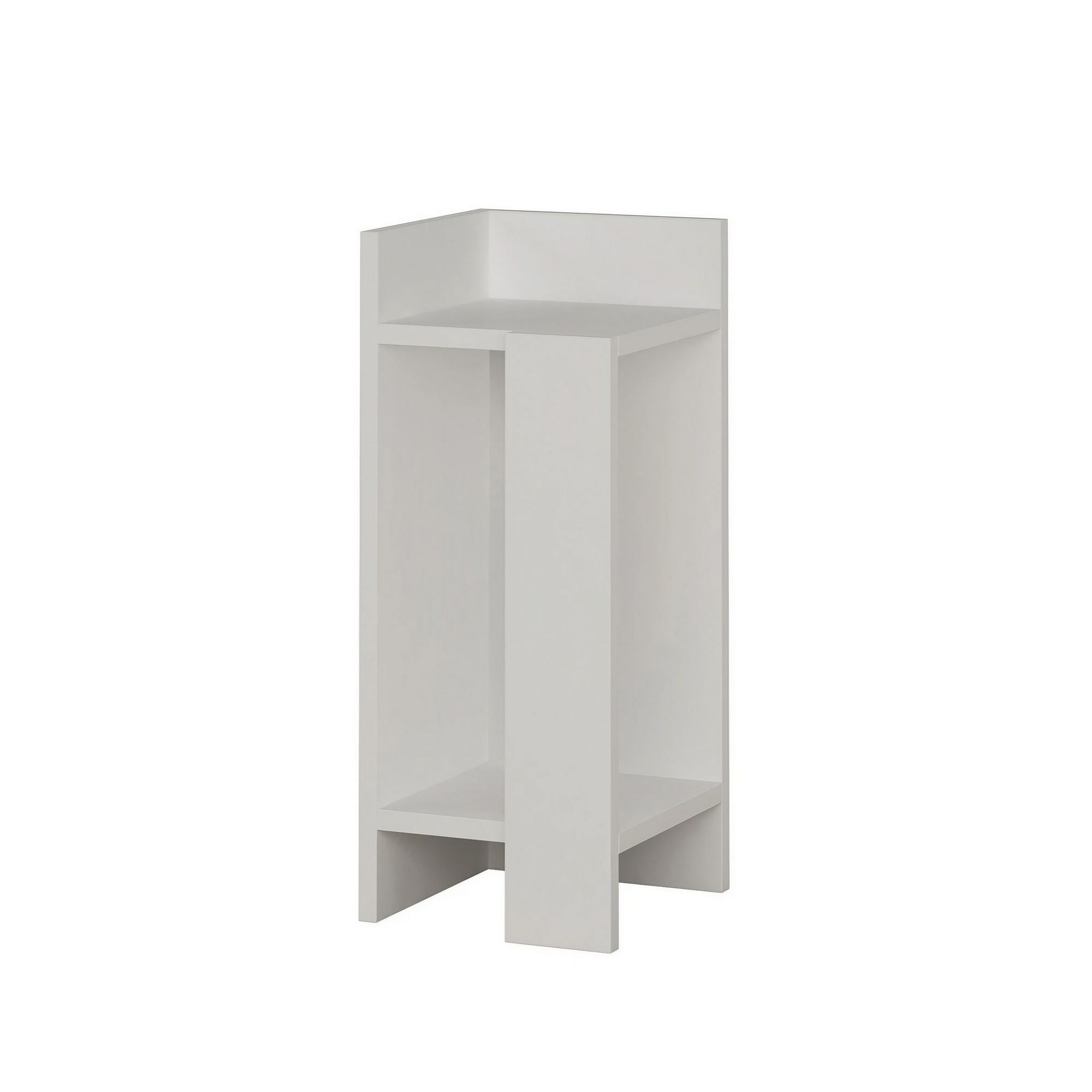 Elos left - White in Weiss präsentiert im Onlineshop von KAQTU Design AG. Nachttisch ist von Hanah Home