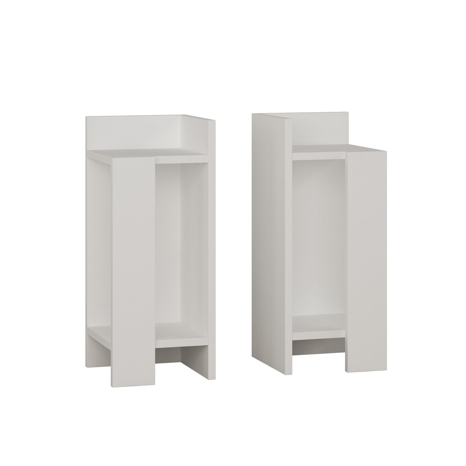 Elos - White in Weiss präsentiert im Onlineshop von KAQTU Design AG. Nachttisch ist von Hanah Home