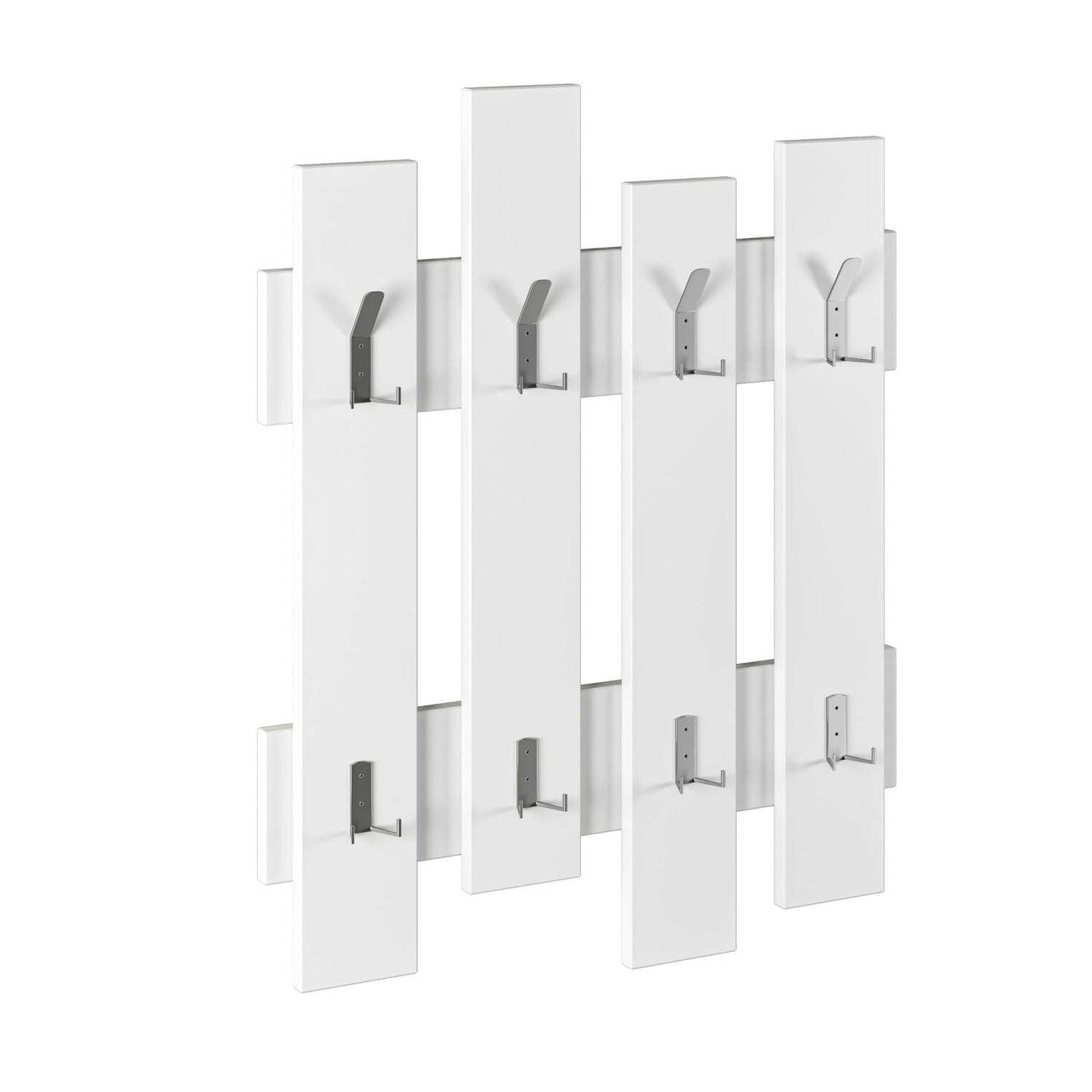 Wave - White in Weiss präsentiert im Onlineshop von KAQTU Design AG. Kleiderhaken ist von Hanah Home