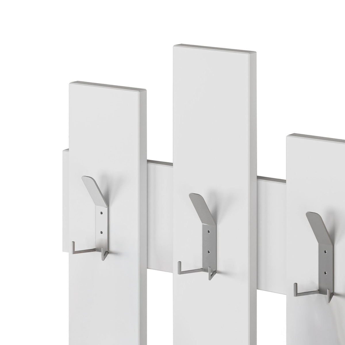 Wave Kleiderhaken - Weiss in Weiss präsentiert im Onlineshop von KAQTU Design AG. Kleiderhaken ist von Hanah Home