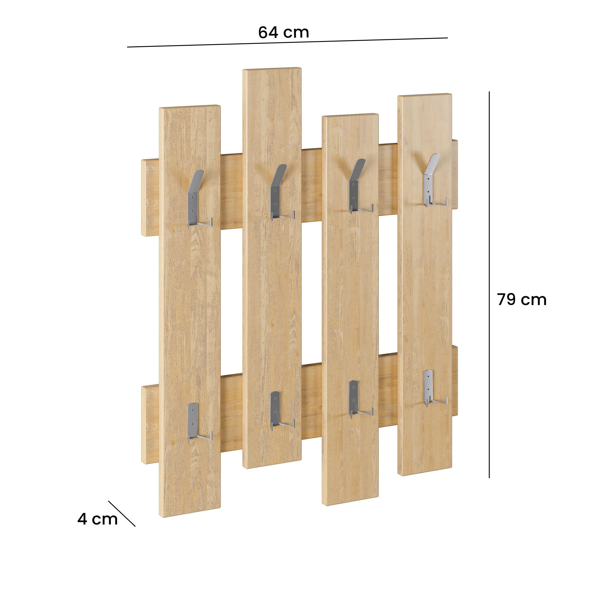 Wave - Oak in Eiche präsentiert im Onlineshop von KAQTU Design AG. Kleiderhaken ist von Hanah Home