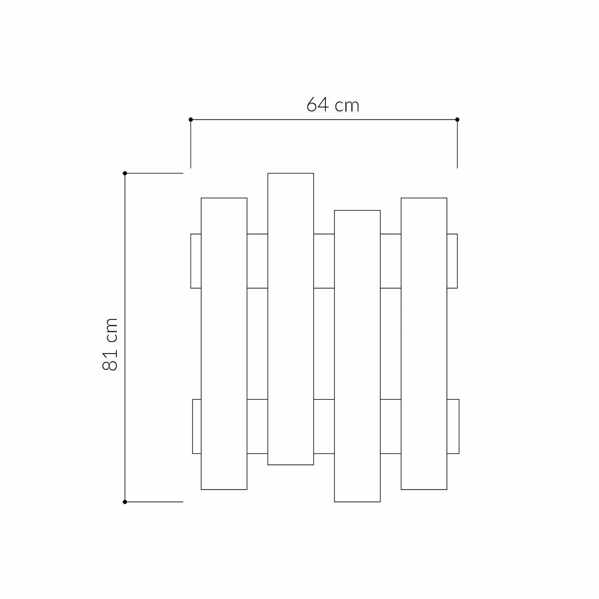 Wave - Oak in Eiche präsentiert im Onlineshop von KAQTU Design AG. Kleiderhaken ist von Hanah Home