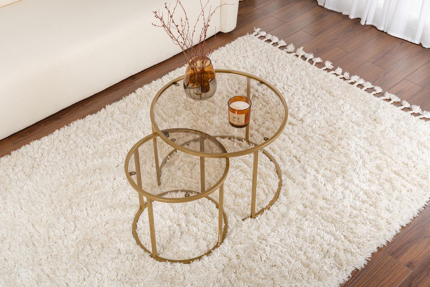 Aurum - 60, 42 - Gold, Bronze in Gold
 Bronze präsentiert im Onlineshop von KAQTU Design AG. Beistelltisch ist von Nordure