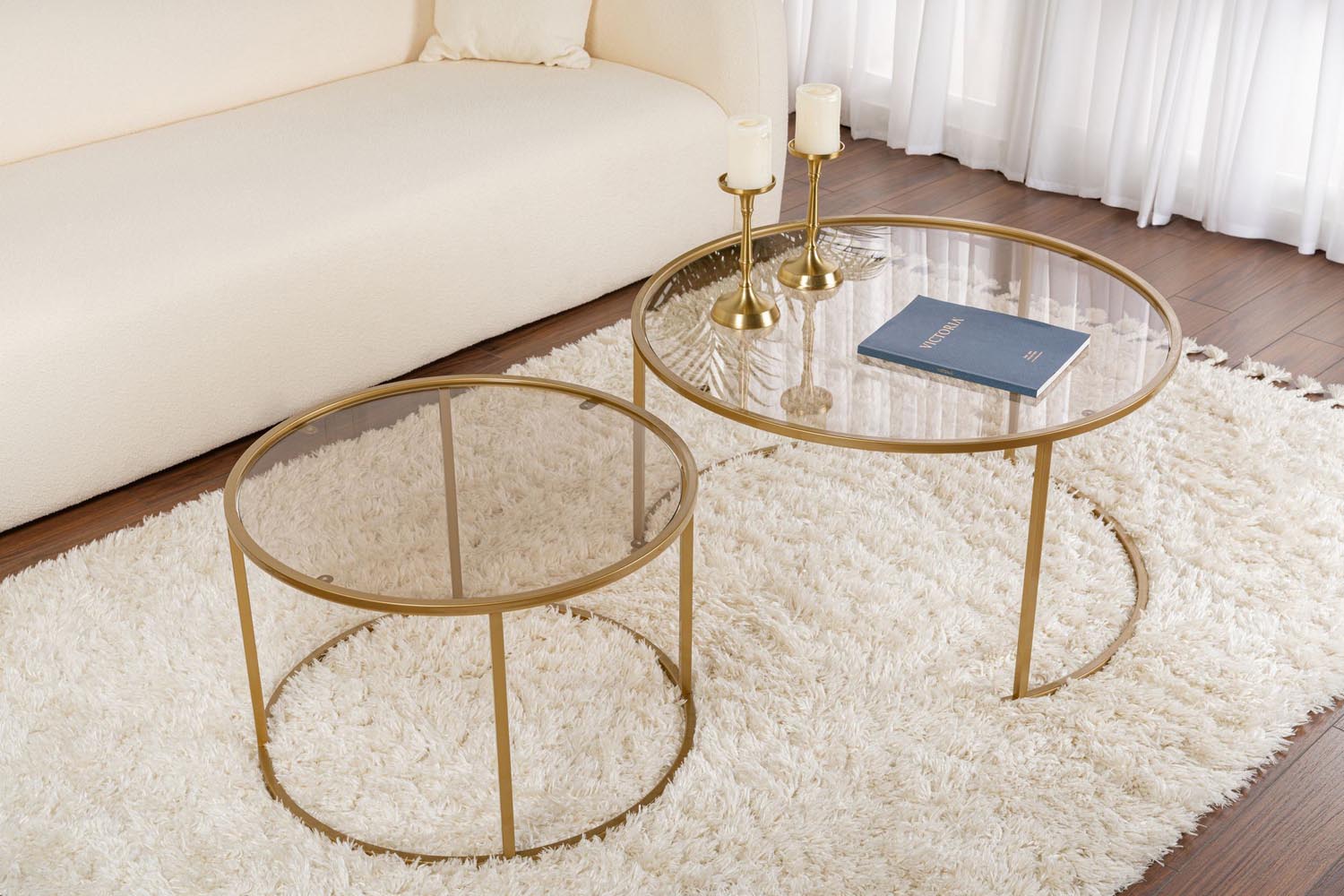 Aurum - 80, 60 - Gold, Bronze in Gold
 Bronze präsentiert im Onlineshop von KAQTU Design AG. Beistelltisch ist von Nordure