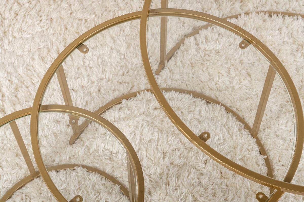 Aurum Sofatisch - Gold Transparent in Gold Transparent präsentiert im Onlineshop von KAQTU Design AG. Couchtisch ist von Nordure