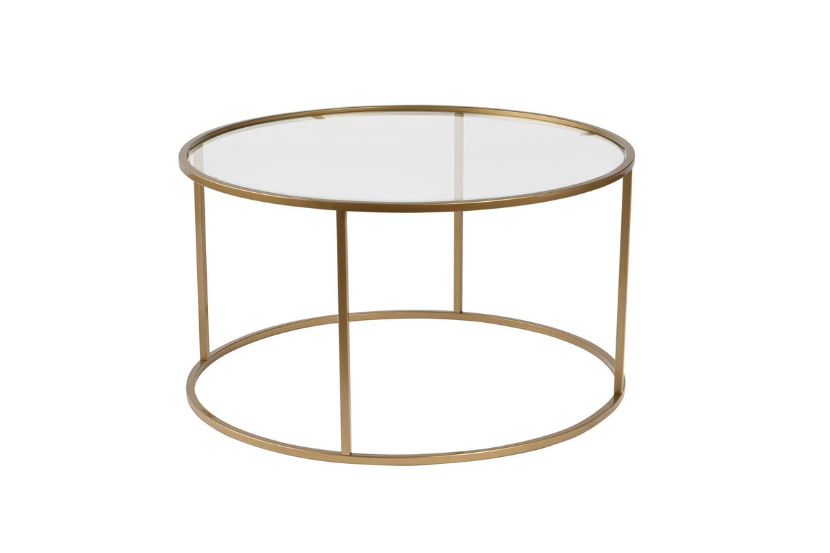 Aurum Sofatisch - Gold Transparent in Gold Transparent präsentiert im Onlineshop von KAQTU Design AG. Couchtisch ist von Nordure
