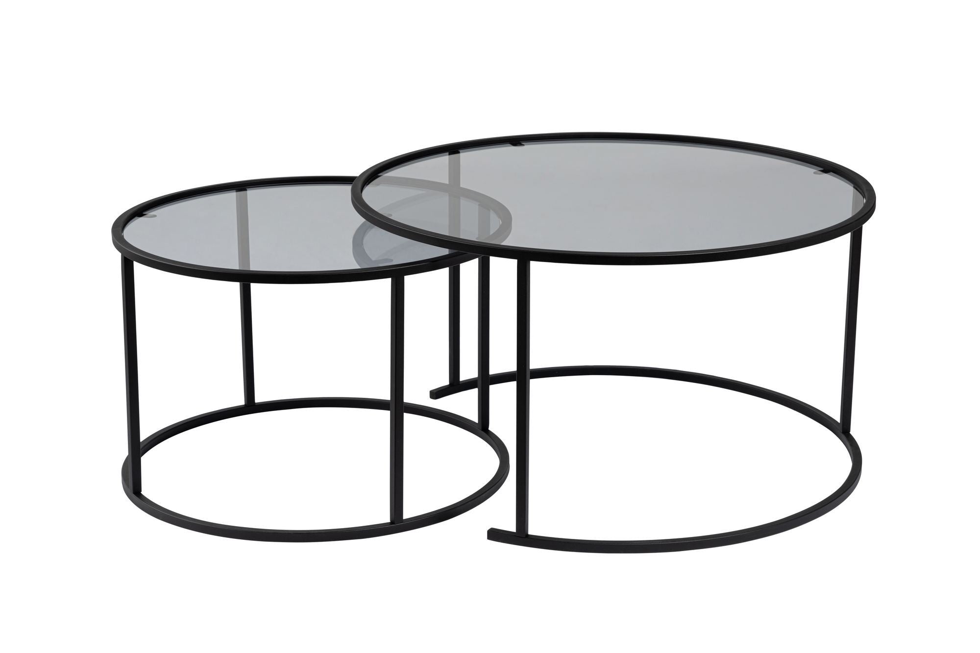 Aurum - 80, 60 - Black, Grey in Schwarz
 Grau präsentiert im Onlineshop von KAQTU Design AG. Beistelltisch ist von Nordure