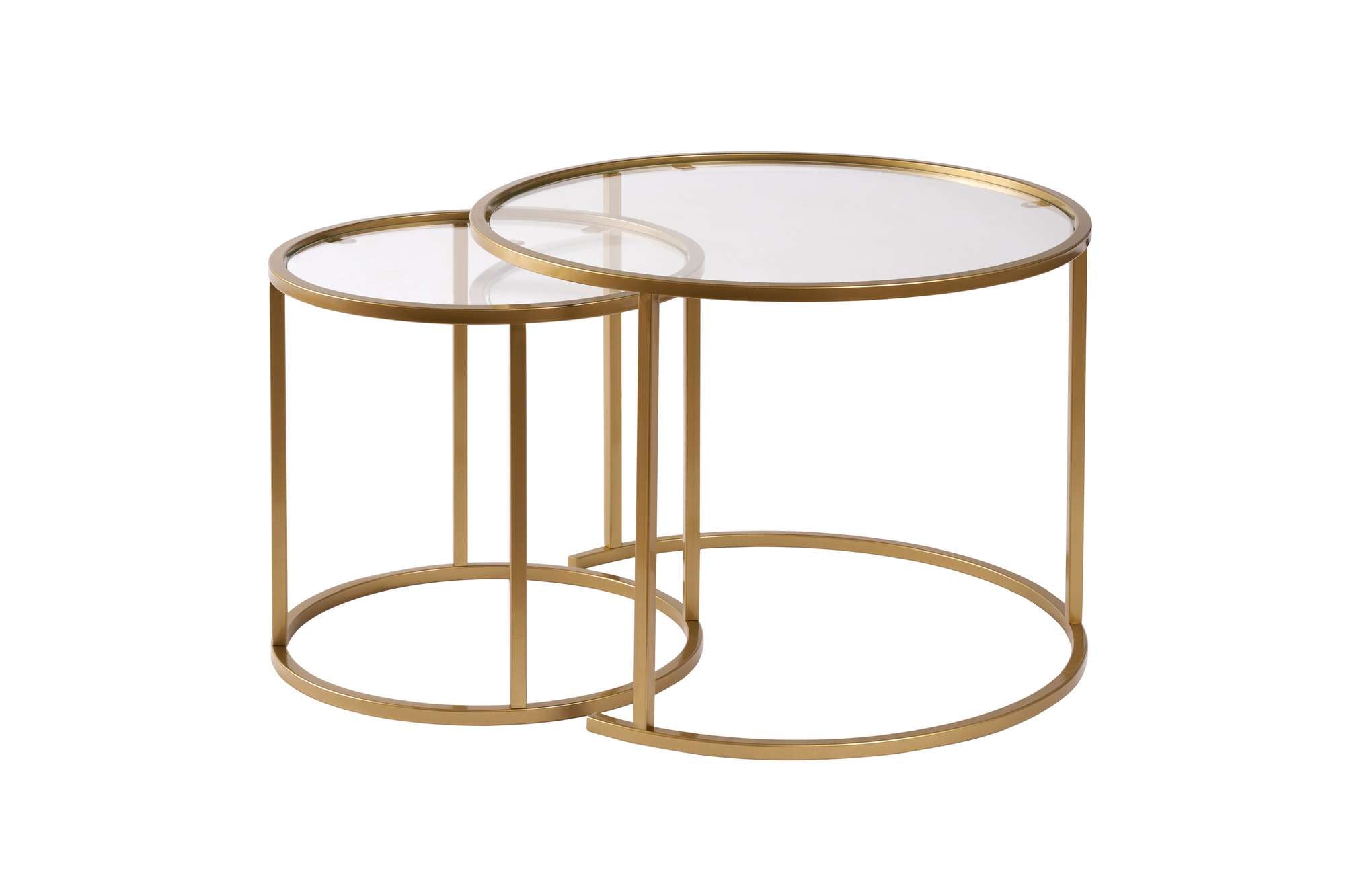 Aurum - 60, 42 - Gold, Transparent in Gold Transparent präsentiert im Onlineshop von KAQTU Design AG. Beistelltisch ist von Nordure
