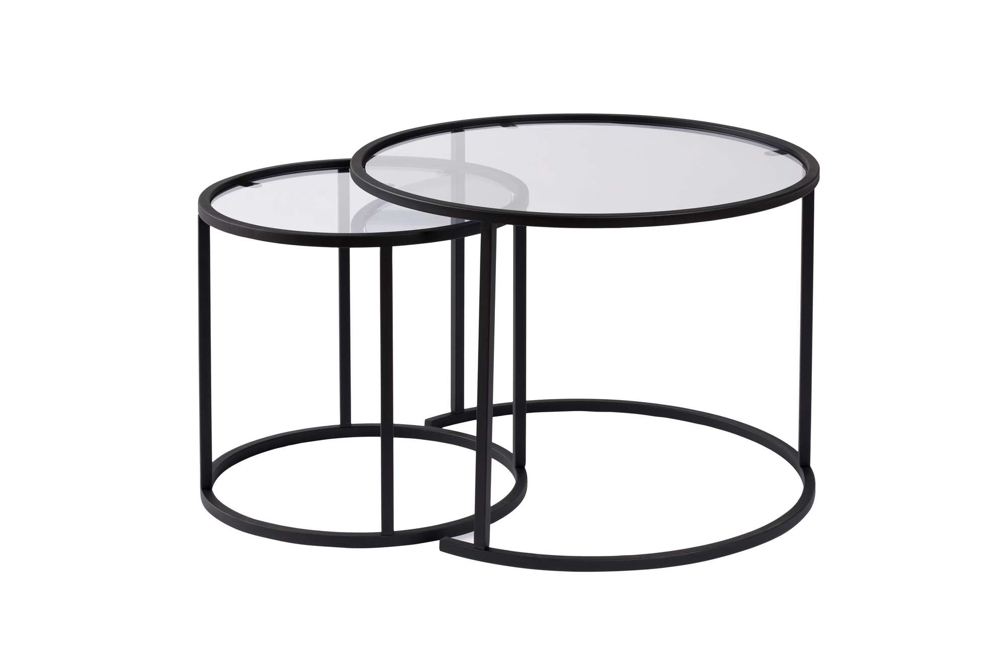 Aurum - 60, 42 - Black, Transparent in Schwarz Transparent präsentiert im Onlineshop von KAQTU Design AG. Beistelltisch ist von Nordure