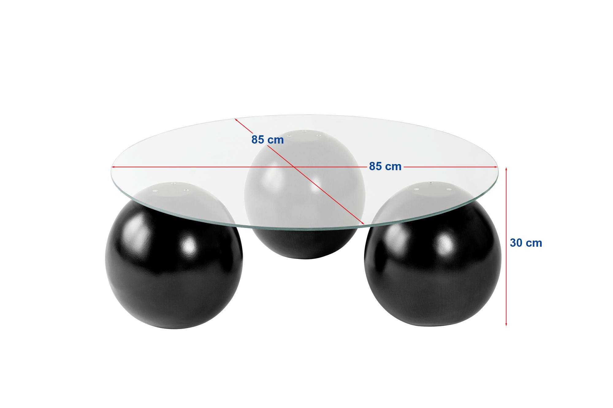 Miro - Black, Transparent in Schwarz Transparent präsentiert im Onlineshop von KAQTU Design AG. Beistelltisch ist von Nordure