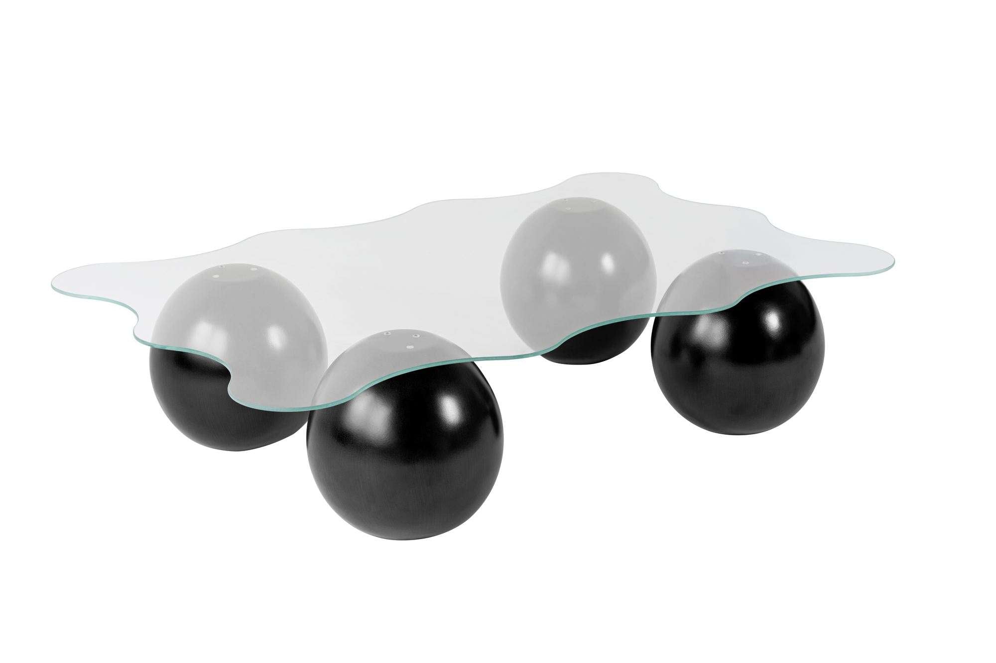 Noxa - Black, Transparent in Schwarz Transparent präsentiert im Onlineshop von KAQTU Design AG. Beistelltisch ist von Nordure