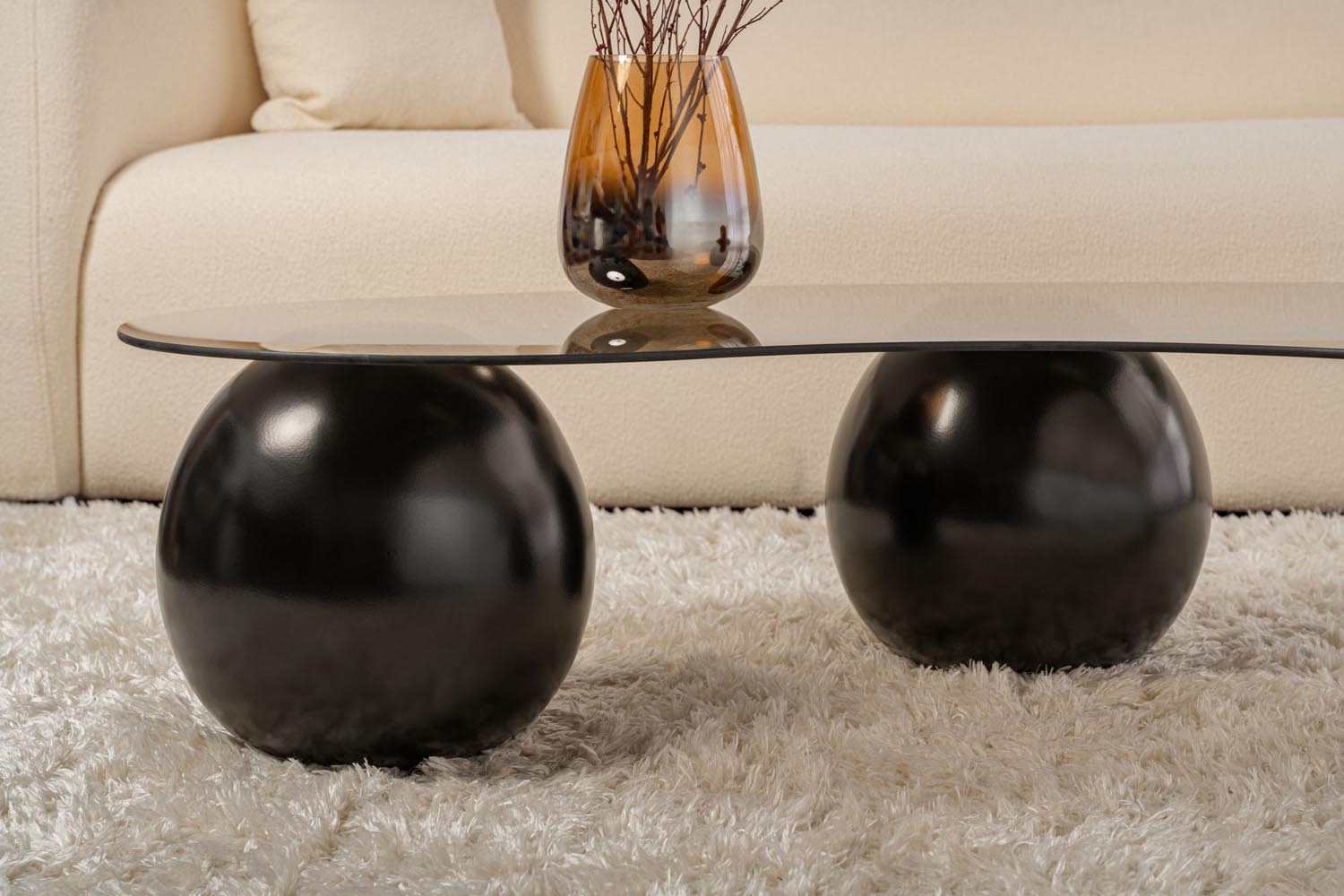 Sphere - Black, Bronze in Schwarz
 Bronze präsentiert im Onlineshop von KAQTU Design AG. Beistelltisch ist von Nordure
