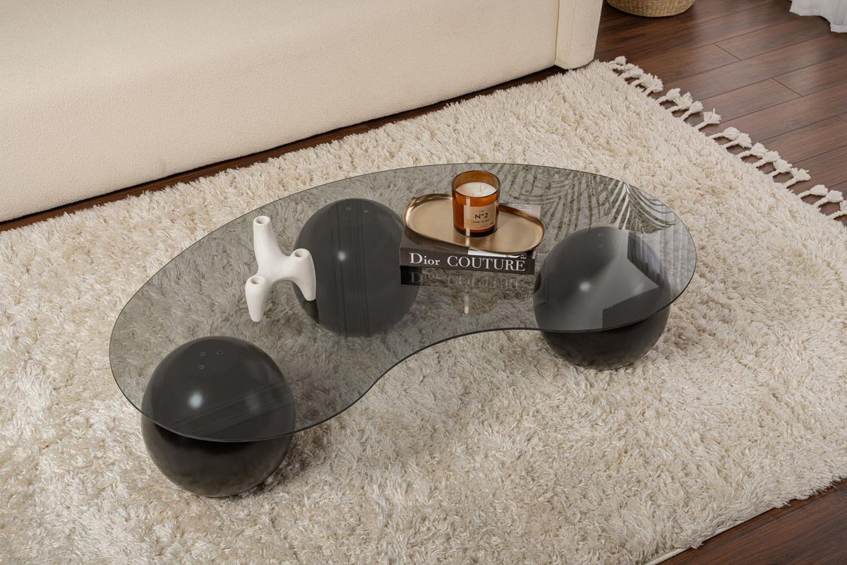 Sphere Sofatisch - Schwarz
 Grau in Schwarz / Grau präsentiert im Onlineshop von KAQTU Design AG. Couchtisch ist von Nordure