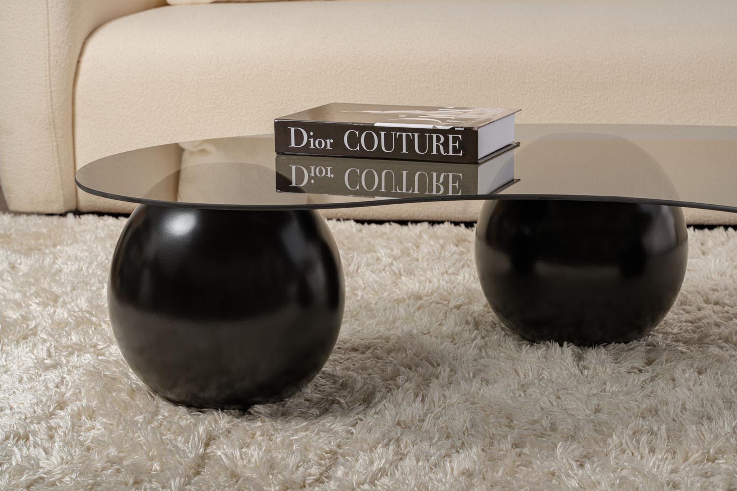 Sphere - Black, Grey in Schwarz
 Grau präsentiert im Onlineshop von KAQTU Design AG. Beistelltisch ist von Nordure