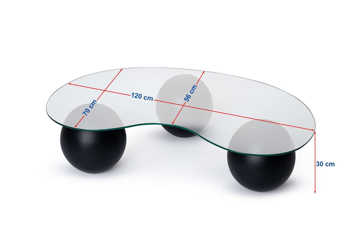 Sphere Sofatisch - Schwarz
 Grau in Schwarz / Grau präsentiert im Onlineshop von KAQTU Design AG. Couchtisch ist von Nordure