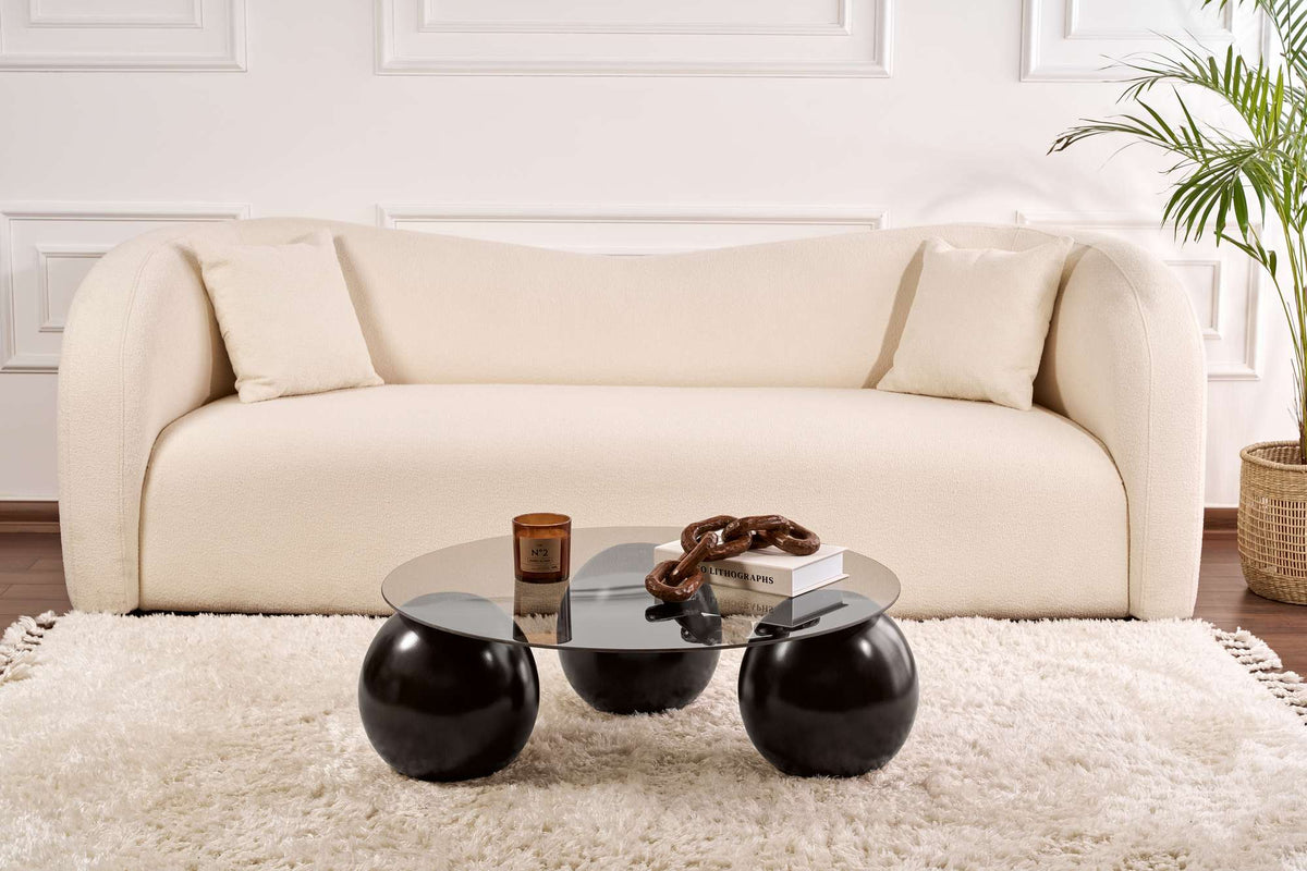 Miro Sofatisch - Schwarz
 Grau in Schwarz / Grau präsentiert im Onlineshop von KAQTU Design AG. Couchtisch ist von Nordure