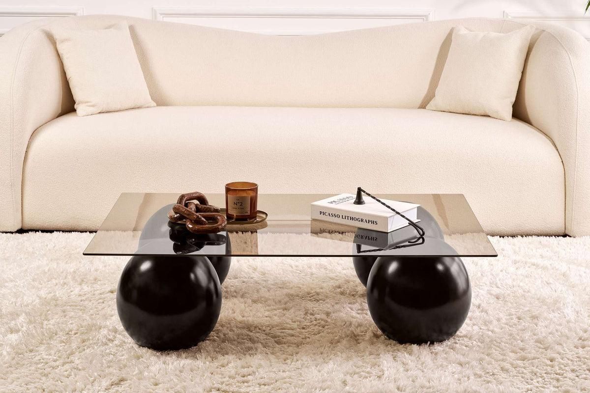 Sera Sofatisch - Schwarz
 Bronze in Schwarz / Bronze präsentiert im Onlineshop von KAQTU Design AG. Couchtisch ist von Nordure