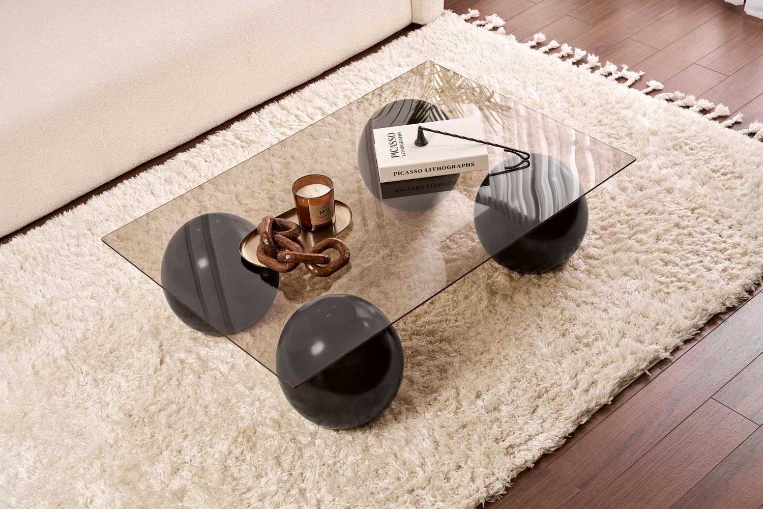 Sera - Black, Bronze in Schwarz
 Bronze präsentiert im Onlineshop von KAQTU Design AG. Beistelltisch ist von Nordure