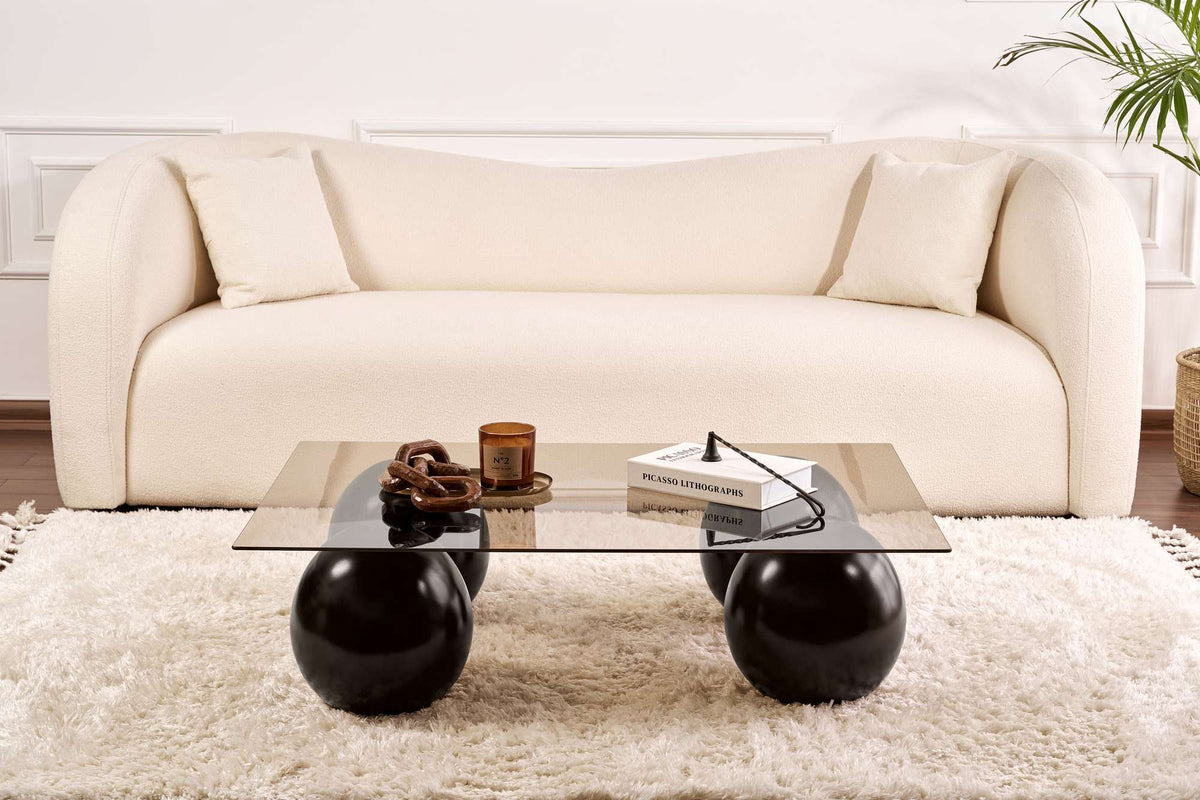 Sera Sofatisch - Schwarz
 Bronze in Schwarz / Bronze präsentiert im Onlineshop von KAQTU Design AG. Couchtisch ist von Nordure