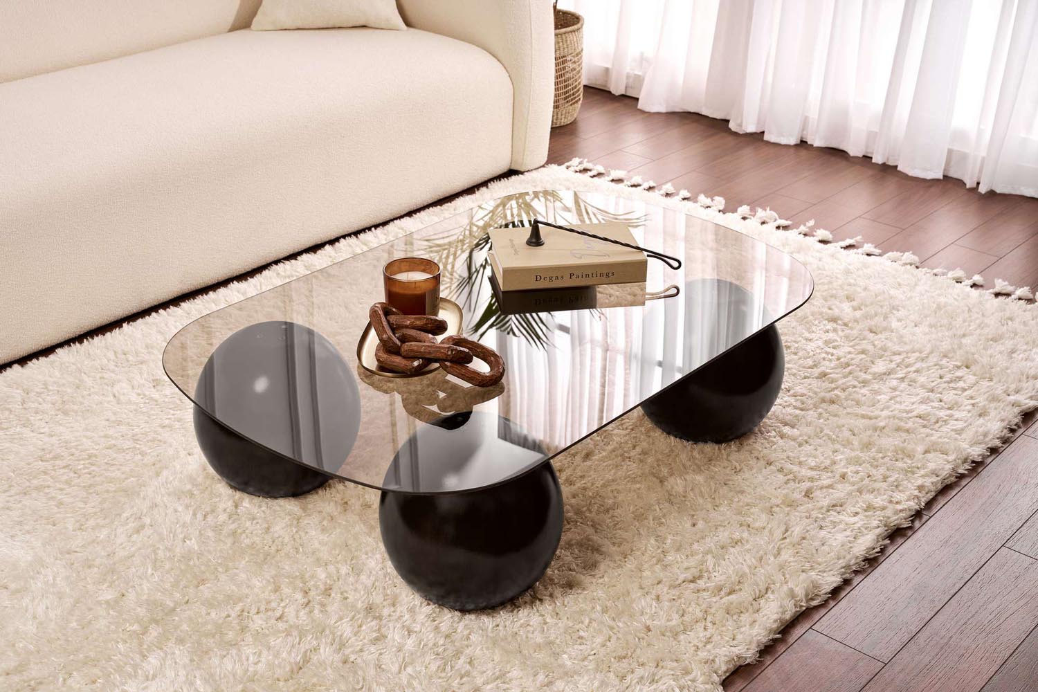 Evara - Black, Bronze in Schwarz
 Bronze präsentiert im Onlineshop von KAQTU Design AG. Beistelltisch ist von Nordure