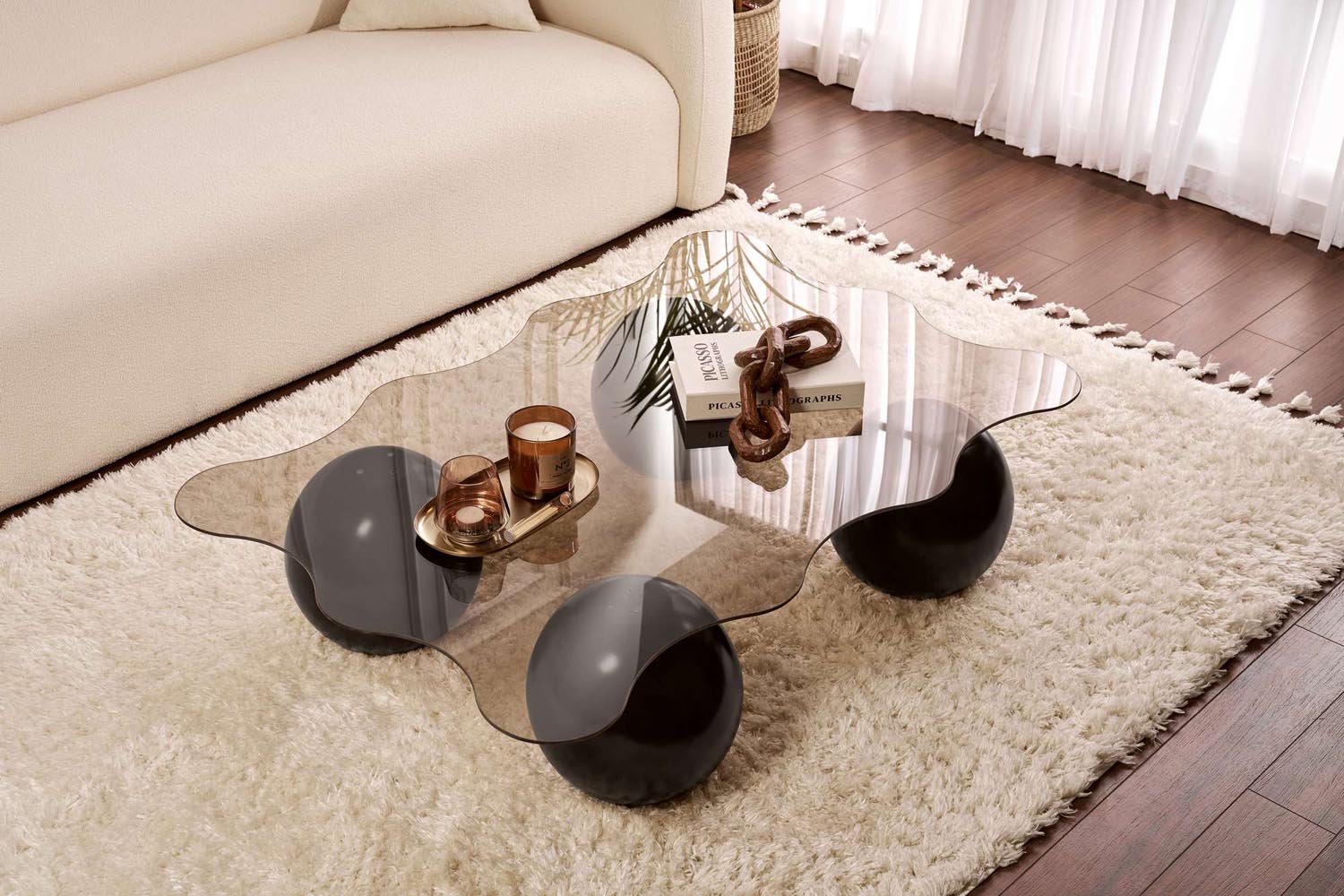Noxa - Black, Bronze in Schwarz
 Bronze präsentiert im Onlineshop von KAQTU Design AG. Beistelltisch ist von Nordure