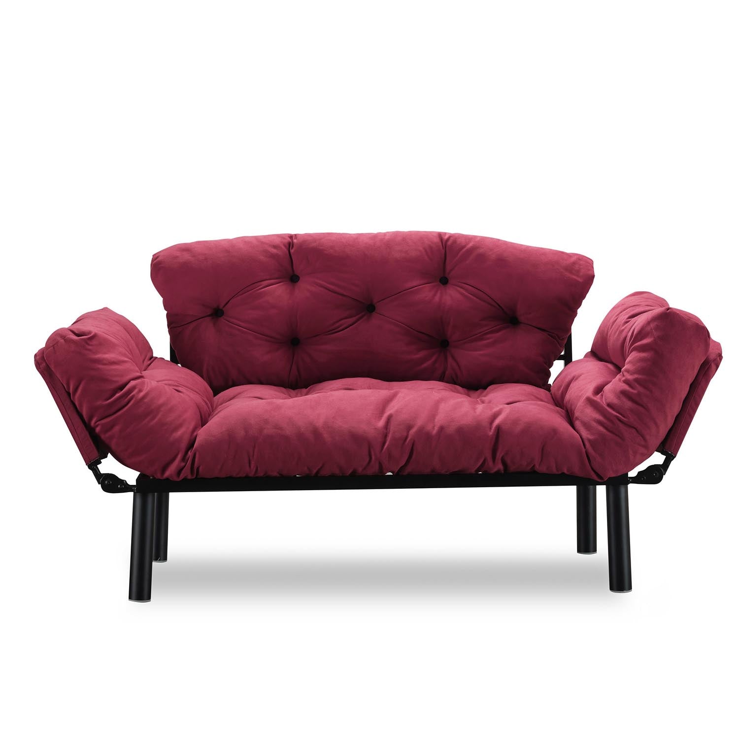 Nitta - Maroon in Maroons präsentiert im Onlineshop von KAQTU Design AG. Bettsofa ist von Atelier Del Sofa
