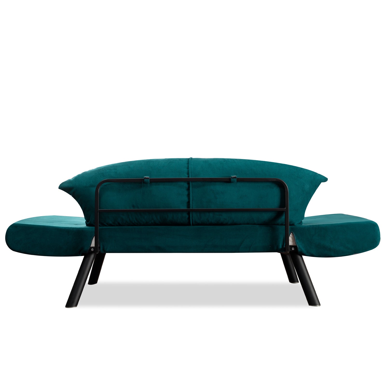 Genzo - Petrol Blue in Petrol Blau präsentiert im Onlineshop von KAQTU Design AG. Bettsofa ist von Atelier Del Sofa