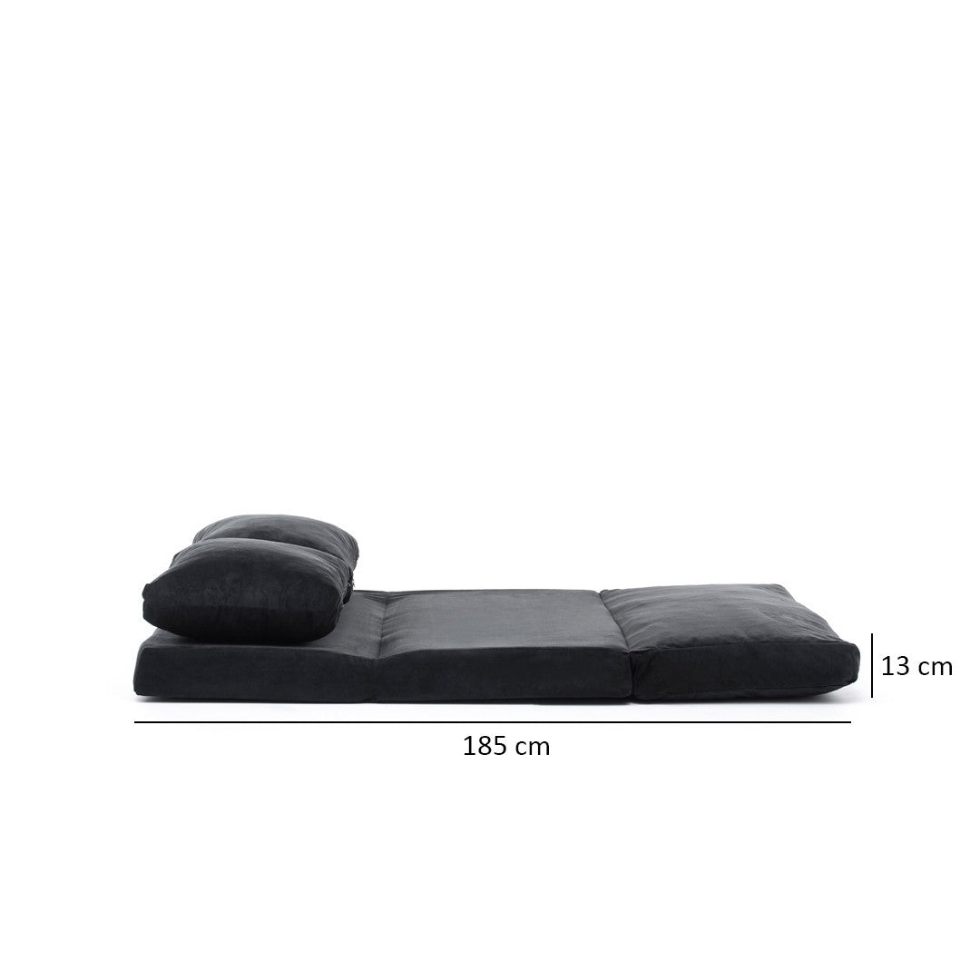 Taida - Black in Schwarz präsentiert im Onlineshop von KAQTU Design AG. Bettsofa ist von Atelier Del Sofa